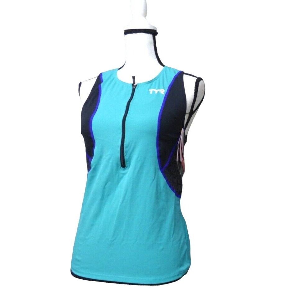 Other TYR Women's Competitor Triathlon Singlet w/ Bra, XS, Blue T Size XS / US 0-2 / IT 36-38 - 3 Thumbnail