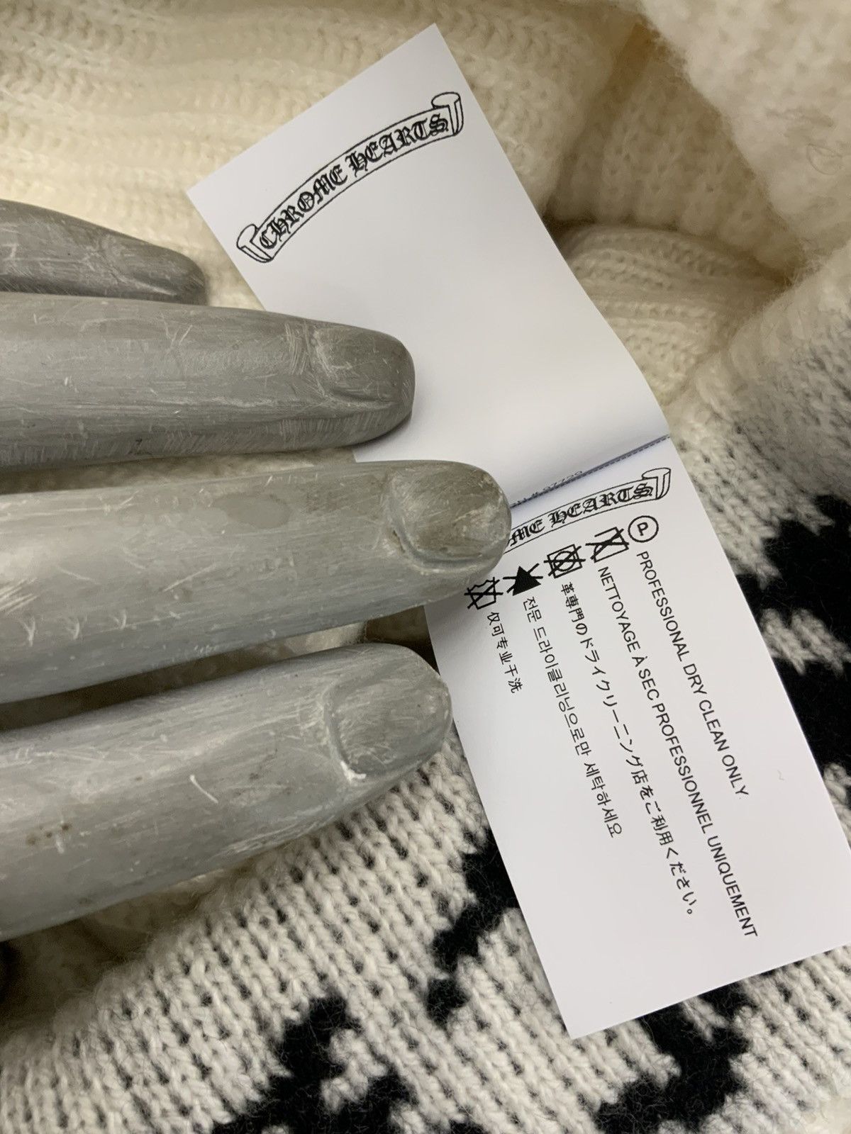 Chrome Hearts CHROME HEARTS ASPEN CASHMERE KNIT BEANIE Size ONE SIZE - 6 Thumbnail