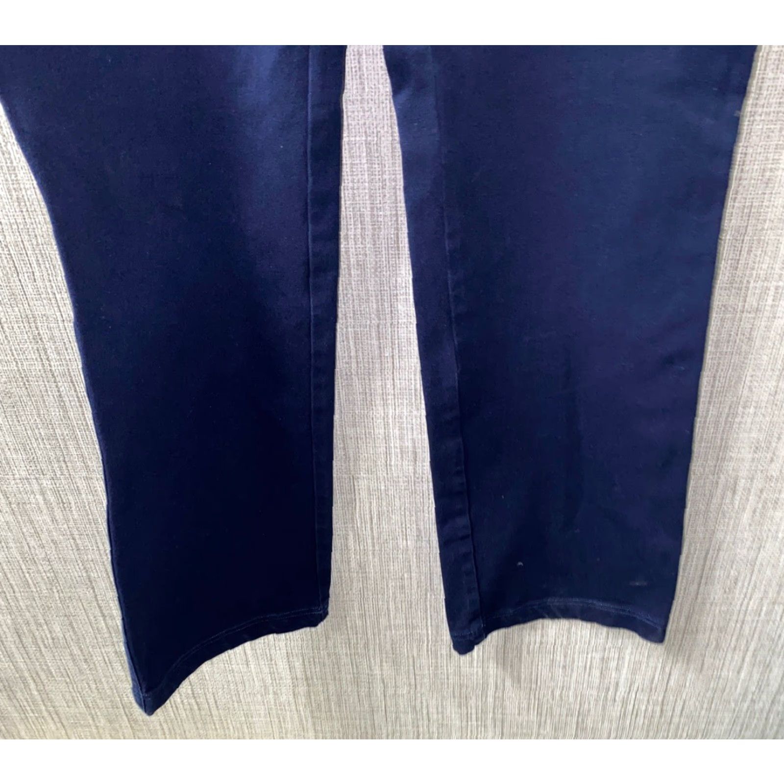 St. John St. John Womens Dark Blue Zip Fly Casual Pants Size 8 - Regular Inseam 31 in - Cotton Flat Front Womens Pants Size 24" / US 00 / IT 34 - 3 Thumbnail