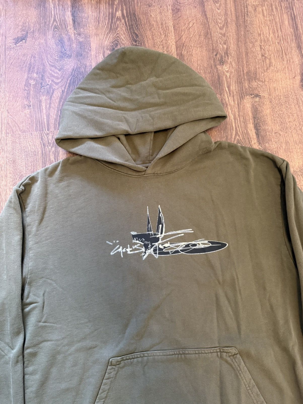 Travis Scott Travis Scott Scribble Hoodie Olive Size US L / EU 52-54 / 3 - 2 Thumbnail