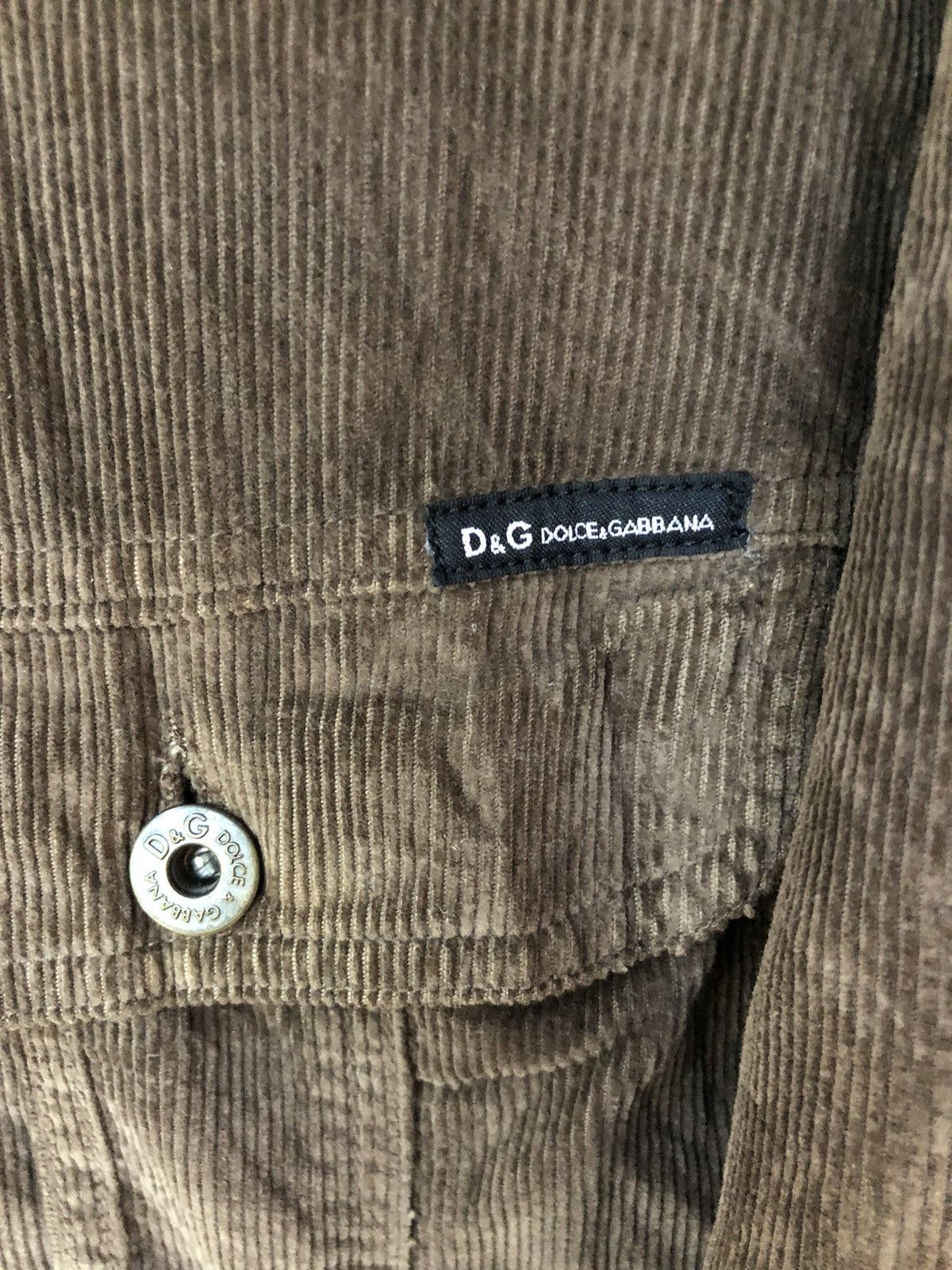 Dolce & Gabbana Vintage Dolce and Gabbana Corduroy Denim Jacket Size US M / EU 48-50 / 2 - 5 Thumbnail