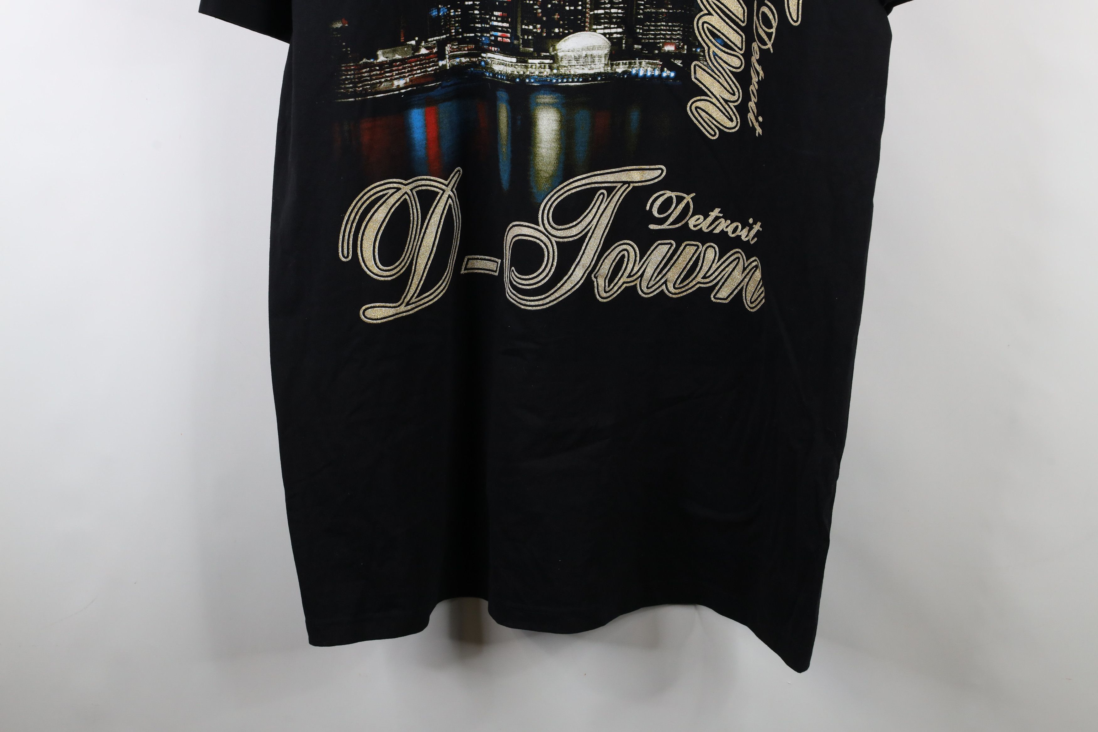 Vintage Vintage 90s Y2K Streetwear Hop Detroit City D-Town T-Shirt Size US XXL / EU 58 / 5 - 3 Thumbnail