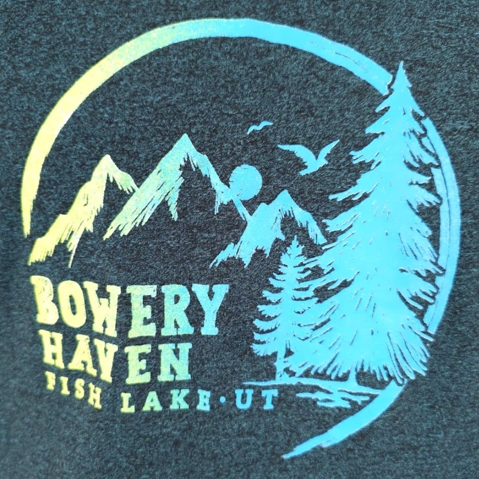 Vintage Nike Shirt Mens Small Green Bowery Haven Travel Destination Tee Size US S / EU 44-46 / 1 - 3 Thumbnail