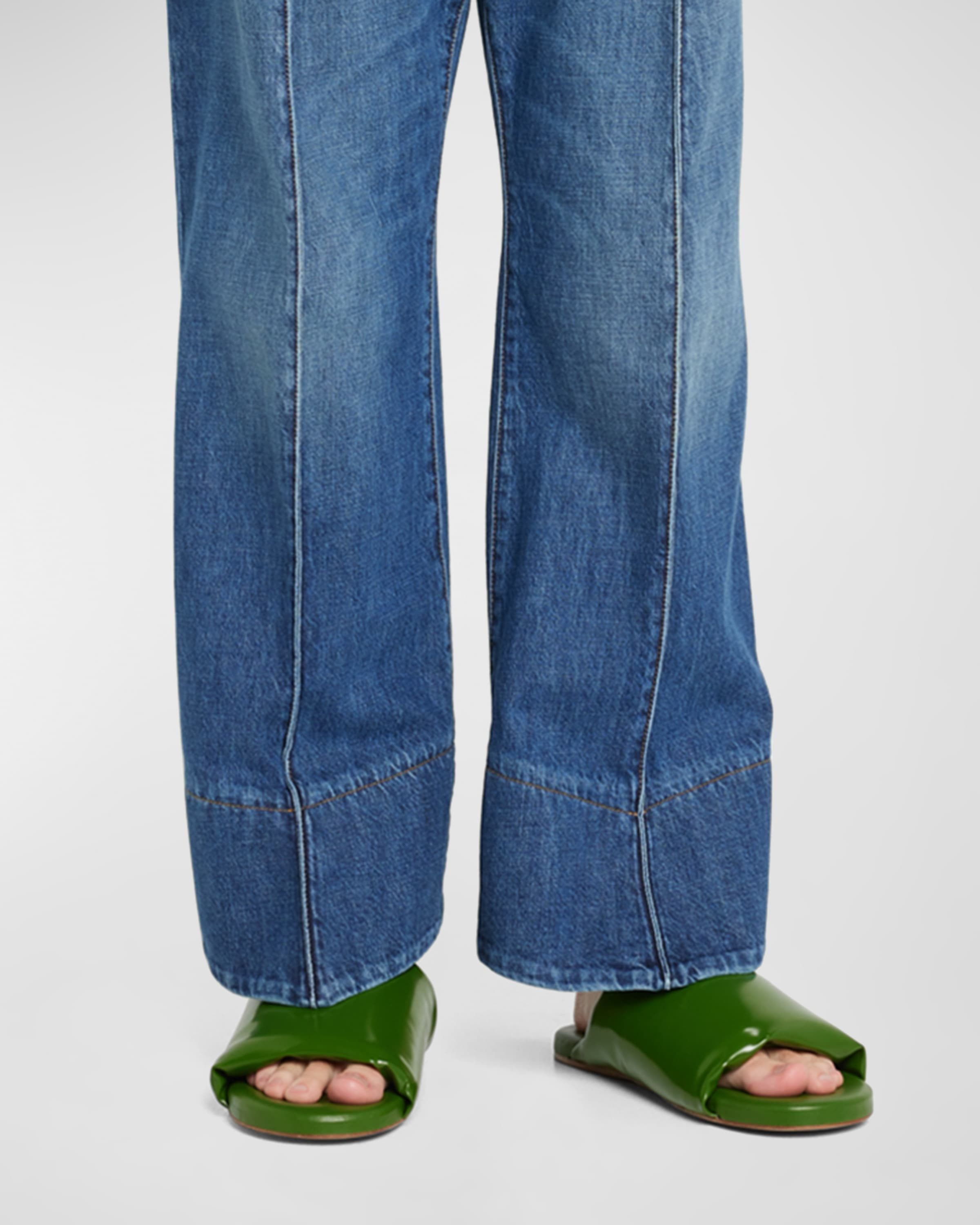 Bottega Veneta o1y0725 Leather Slippers in Green Size US 5 / IT 35 - 5 Thumbnail