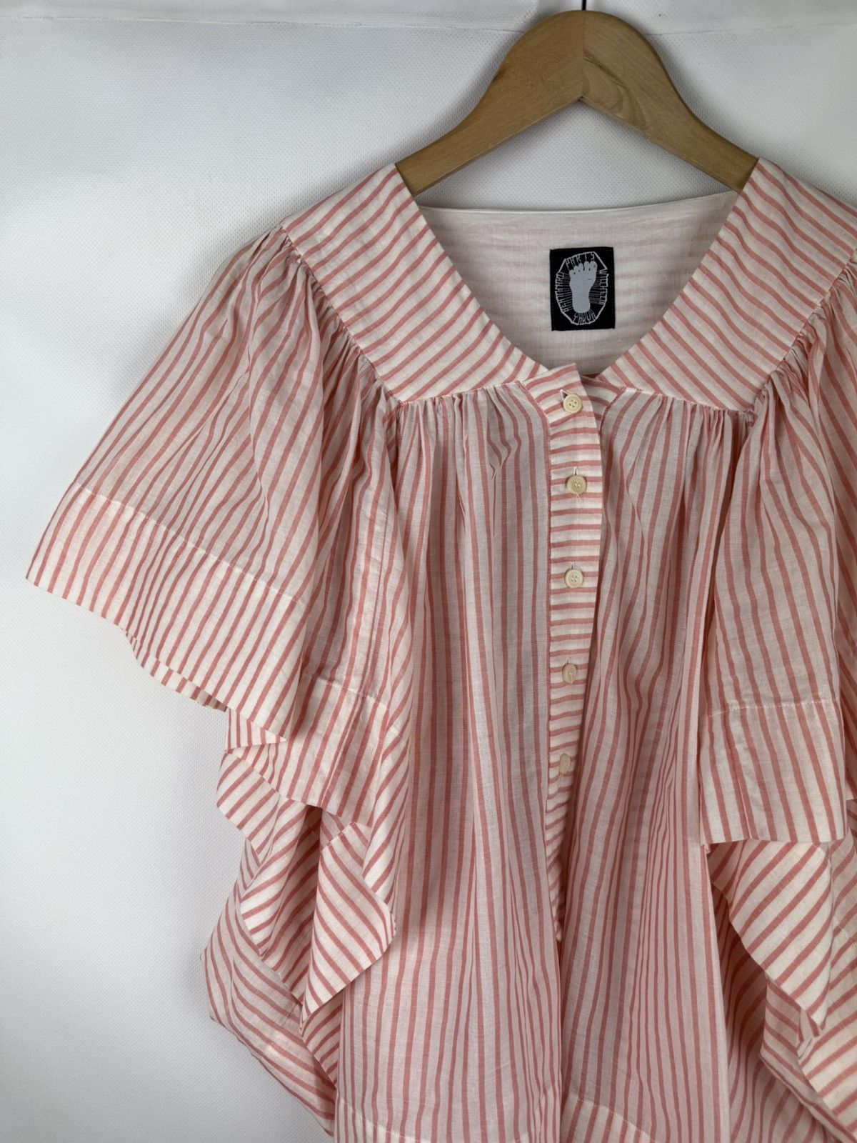 Bernhard Willhelm Bernhard Willhelm Striped Avant-Garde Button Up Shirt Tunic Size ONE SIZE - 2 Thumbnail