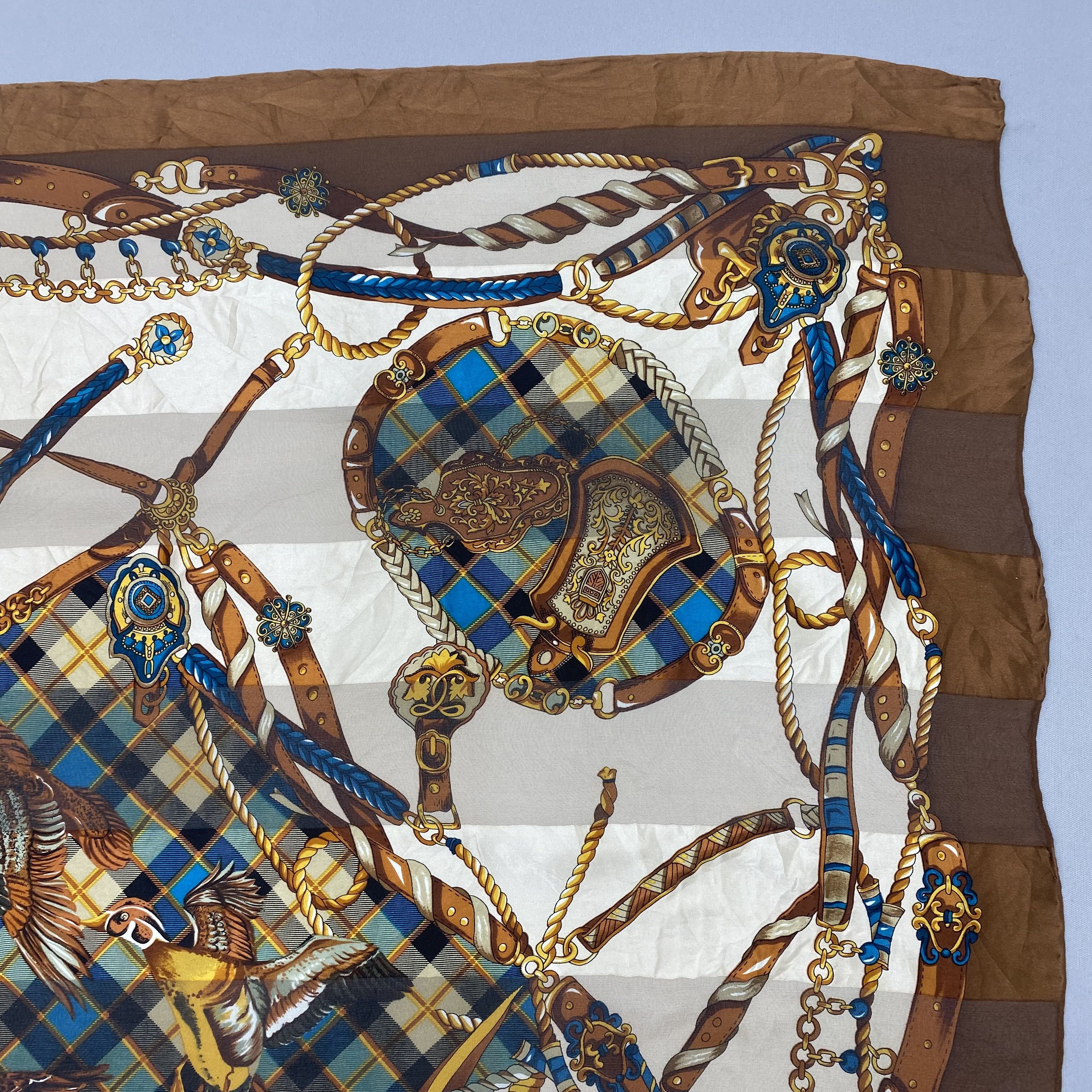 Japanese Brand Vintage Pierre Balmain SILK Scarf Twill Stole Wraps Scarves Size ONE SIZE - 7 Thumbnail