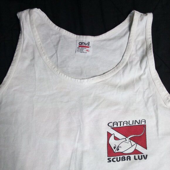 Anvil Vintage Scuba Luv Catalina Manta Ray Tank Top Shirt Size US XL / EU 56 / 4 - 2 Thumbnail
