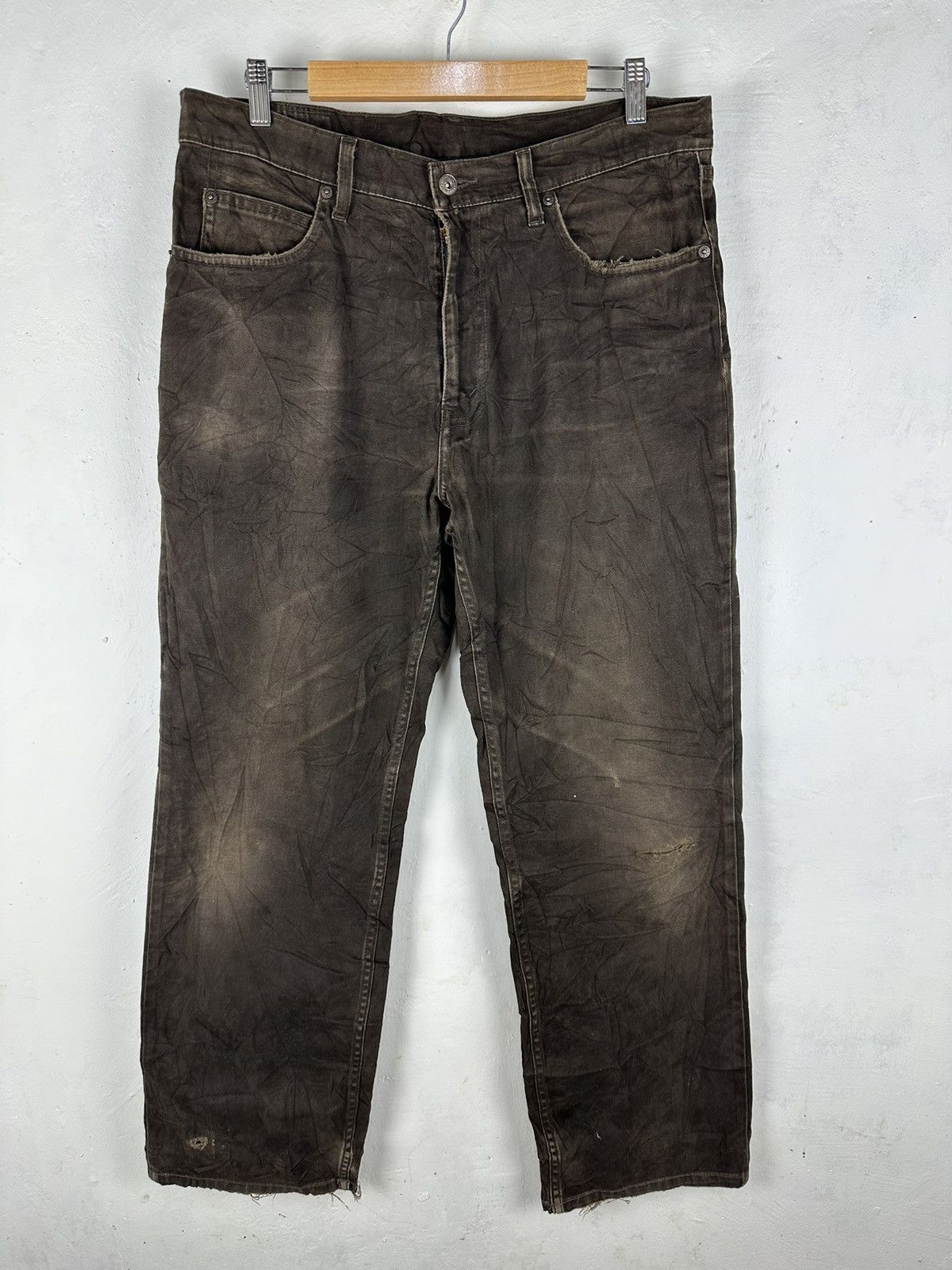 Japanese Brand Levis Dark Brown Vintage Japanese Branded #B001 Size US 34 / EU 50 - 1 Thumbnail