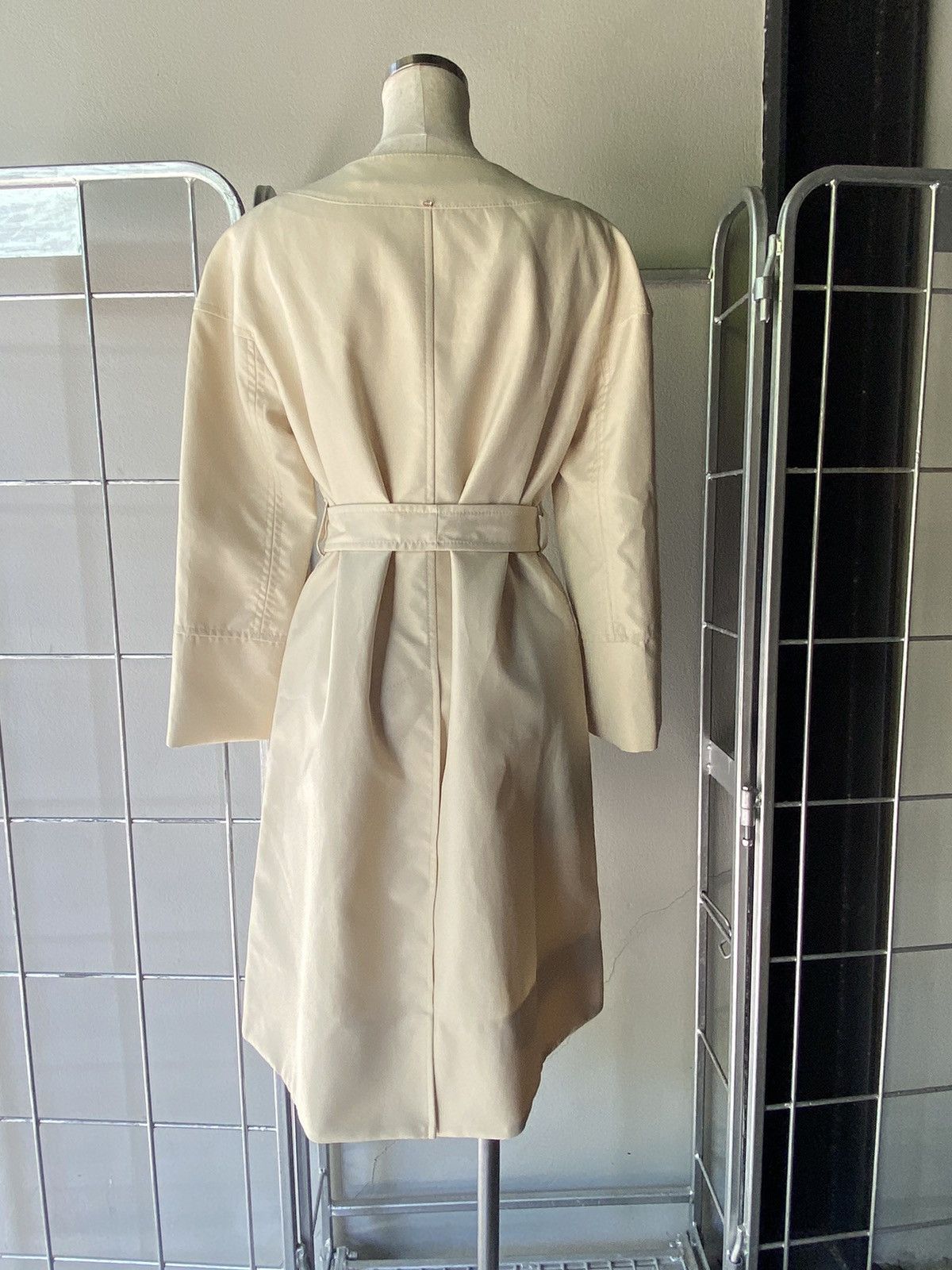 Sportmax SPORTMAX Light Gray Coat Dress Size M / US 6-8 / IT 42-44 - 24 Thumbnail