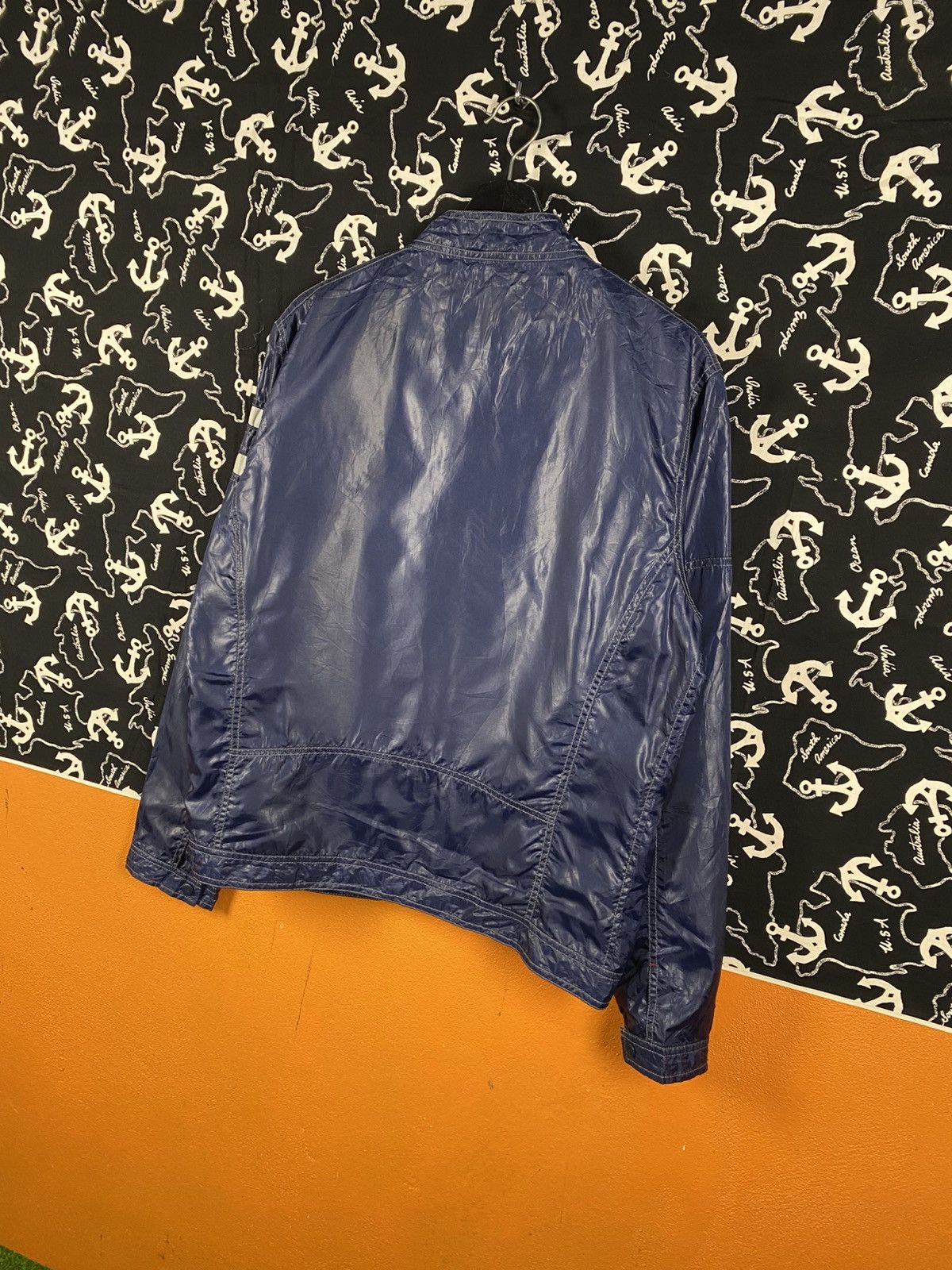 Vintage Vintage BALL Nylon Racing Jacket Blue Reflective Stripe Size US L / EU 52-54 / 3 - 16 Thumbnail