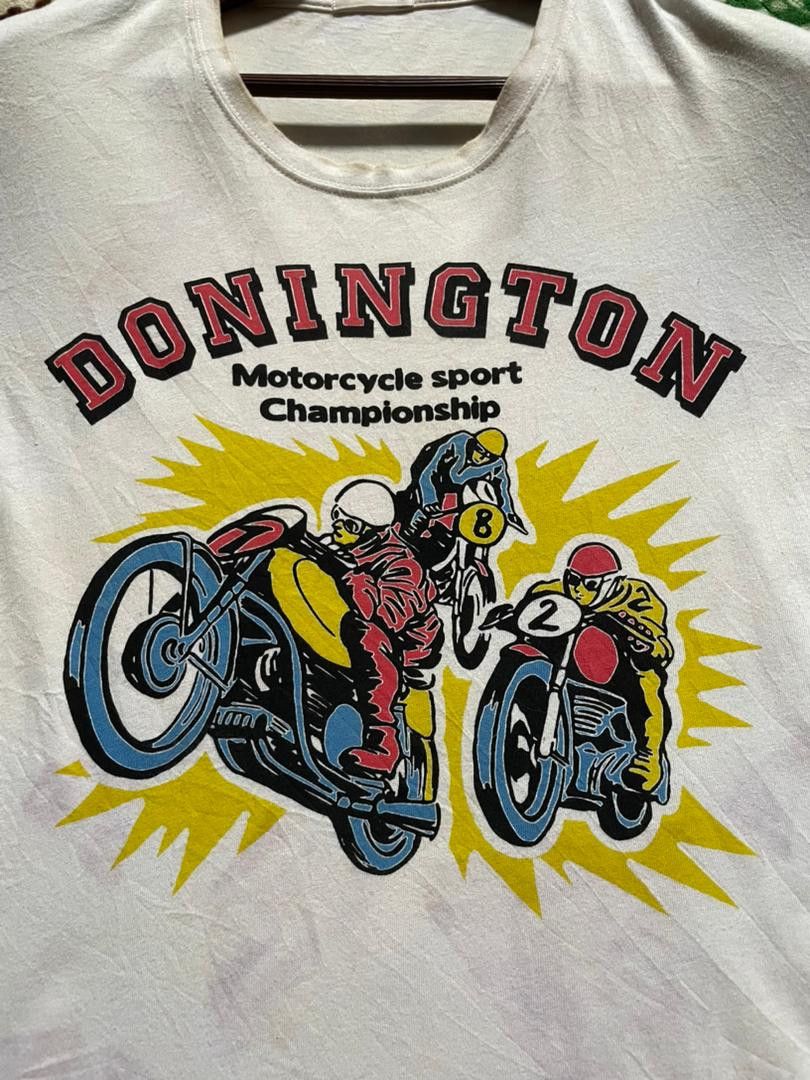 Vintage K6-05 Vintage 90s T-Shirt Moped Mayhem Donington The Size US L / EU 52-54 / 3 - 10 Thumbnail