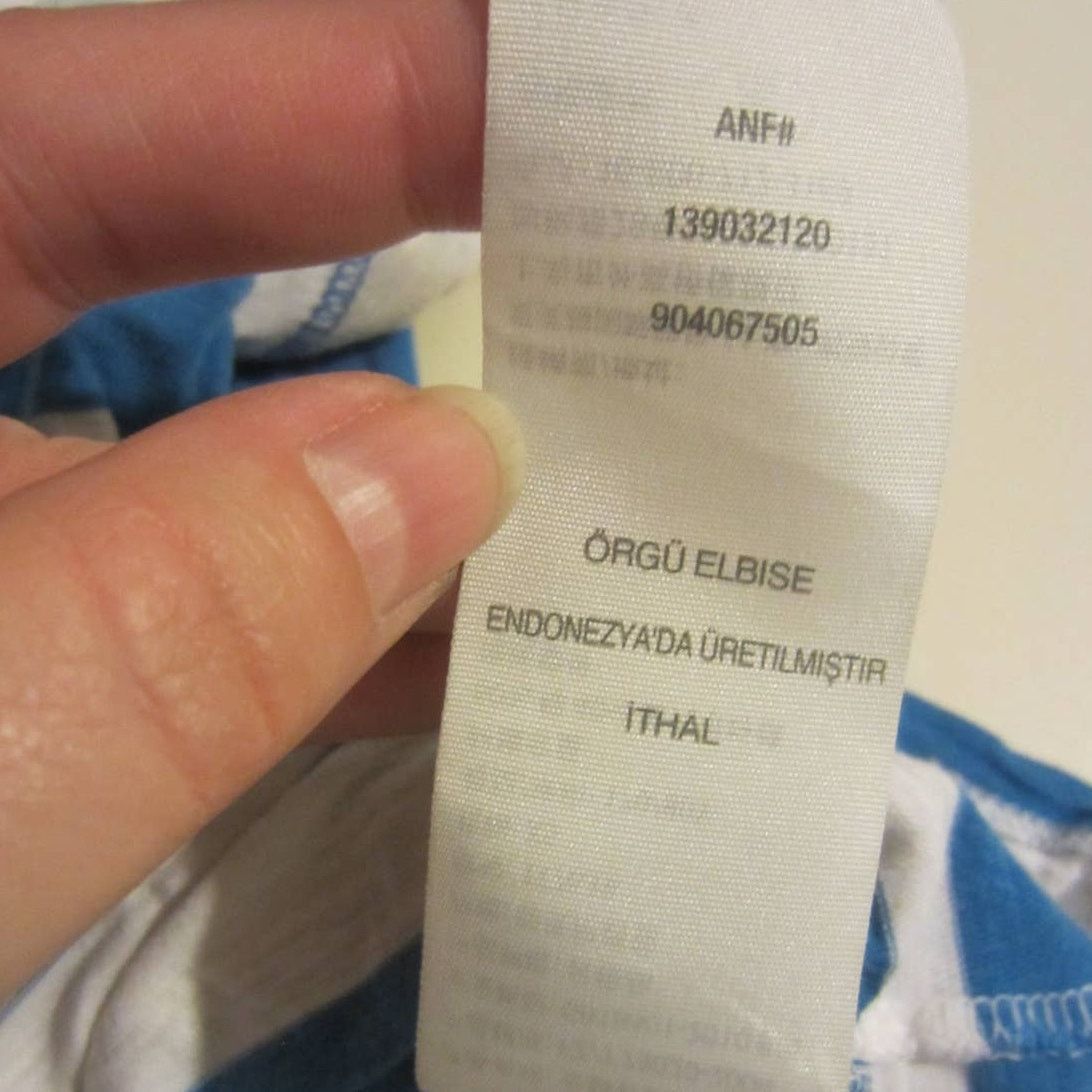 Abercrombie & Fitch Coastal Striped Nautical Tee Blue White Abercrombie & Fitch Size XS / US 0-2 / IT 36-38 - 6 Thumbnail