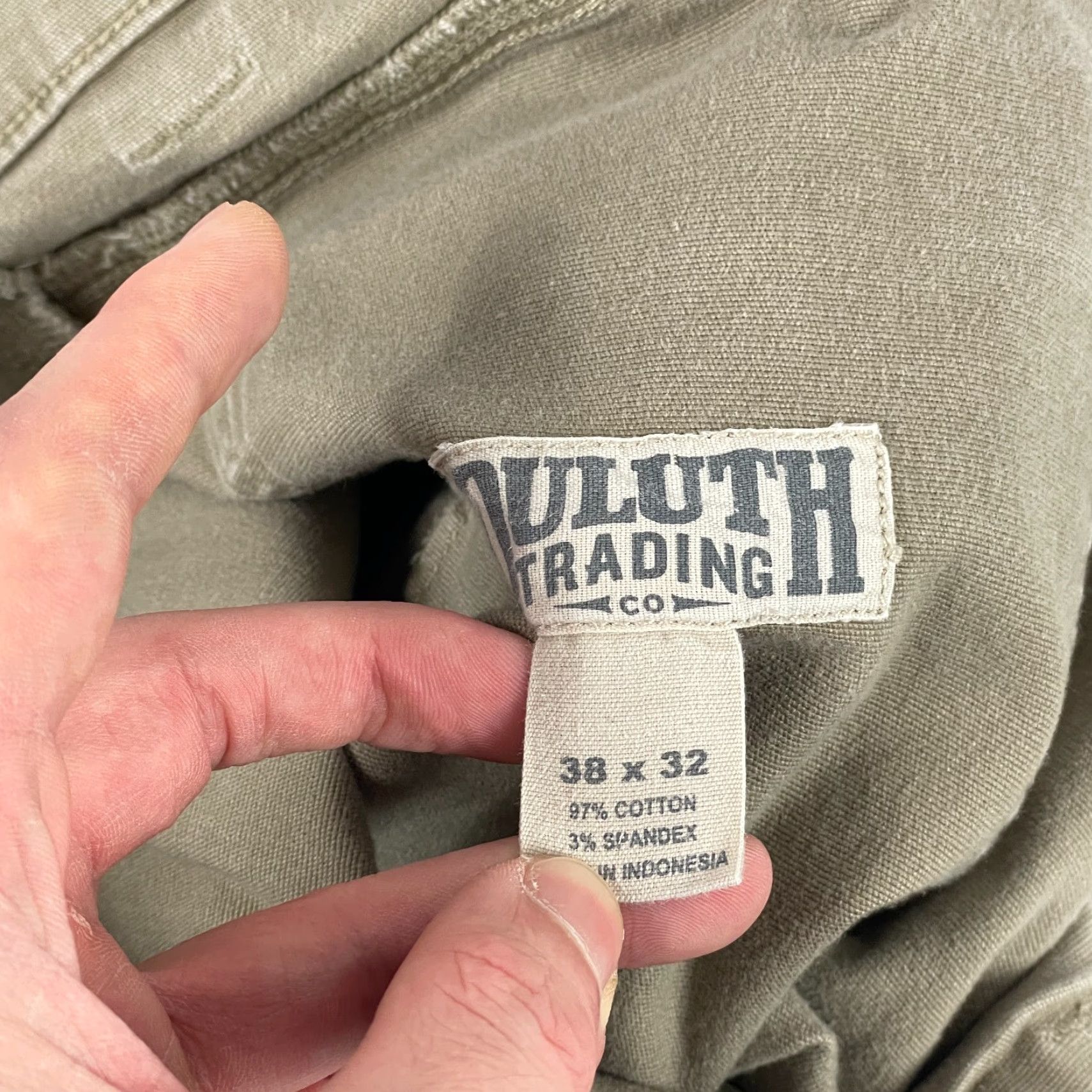 Vintage Duluth Pants Mens 38 x 32 Beige Flex Fire Hose Canvas Carpenter Relaxed Workwear Jeans Cargo style/Carpenter Casual Workwear Mens Beige 38x32 Size US 38 / EU 54 - 7 Thumbnail