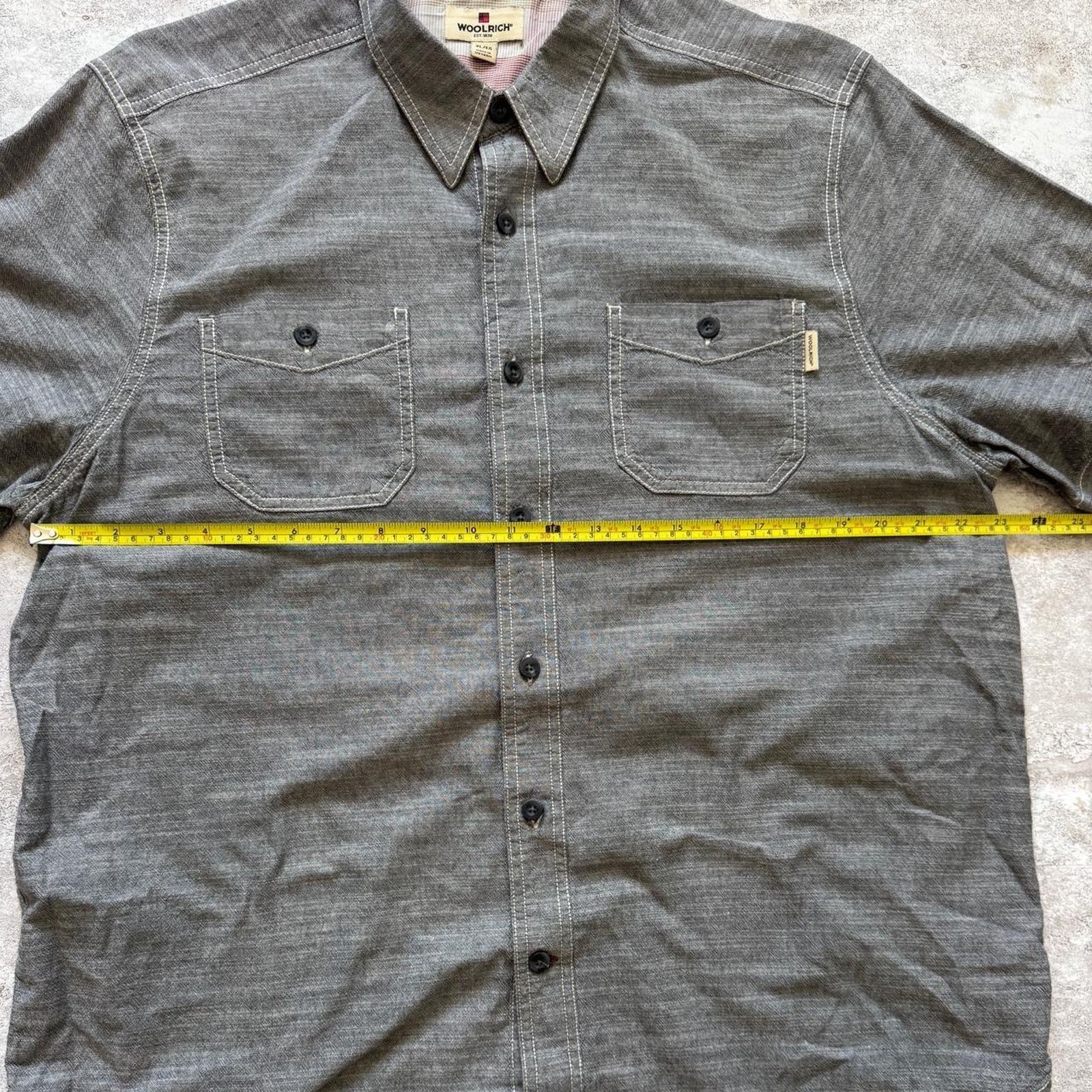 Woolrich Woolen Mills Woolrich Men’s Chambray Gray Button Down Shirt – Size XL Size US XL / EU 56 / 4 - 5 Thumbnail