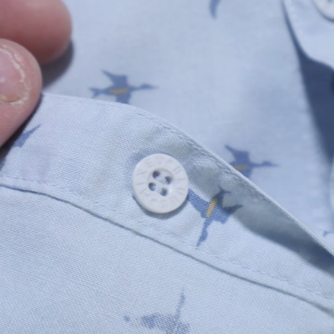 Vintage VTG Mixed Blues Goose Geese Print All Over Print 3/4 Sleeve Button Up Shirt Blue Women's S Size S / US 4 / IT 40 - 7 Thumbnail