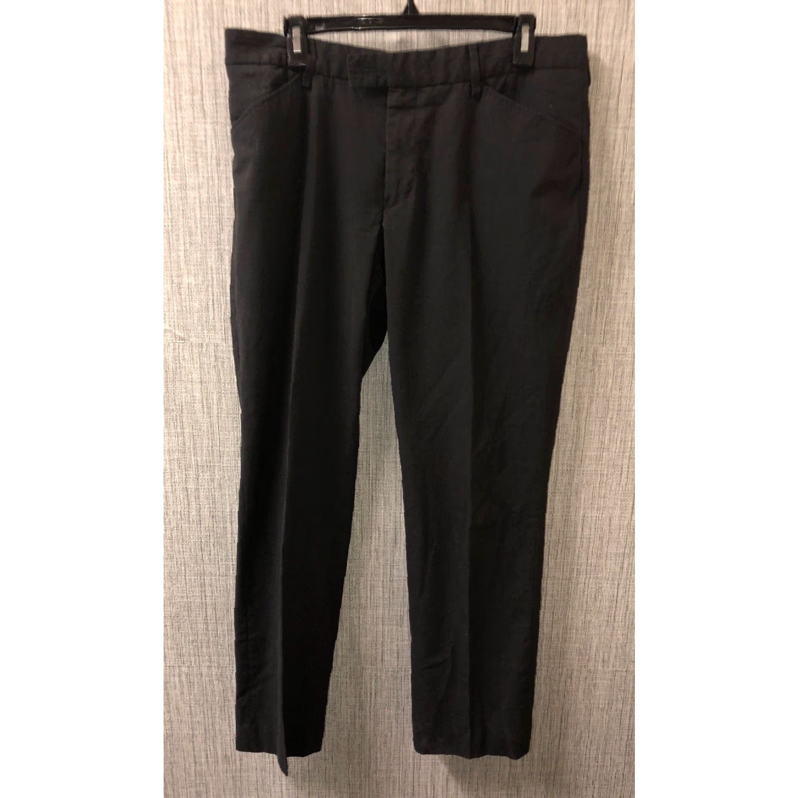 Vintage Alberto Mens Black Modern Fit Pants Size 50 Regular Pants 35 in Waist 29 in Inseam Polyester Casual Mens Black 50 (35) Size US 35 - 2 Thumbnail