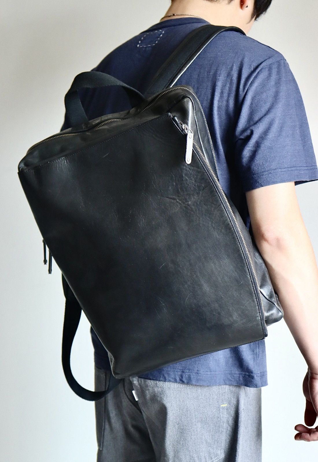 Maison Margiela Maison Martin Margiela Leather Backpack，black Size ONE SIZE - 4 Thumbnail