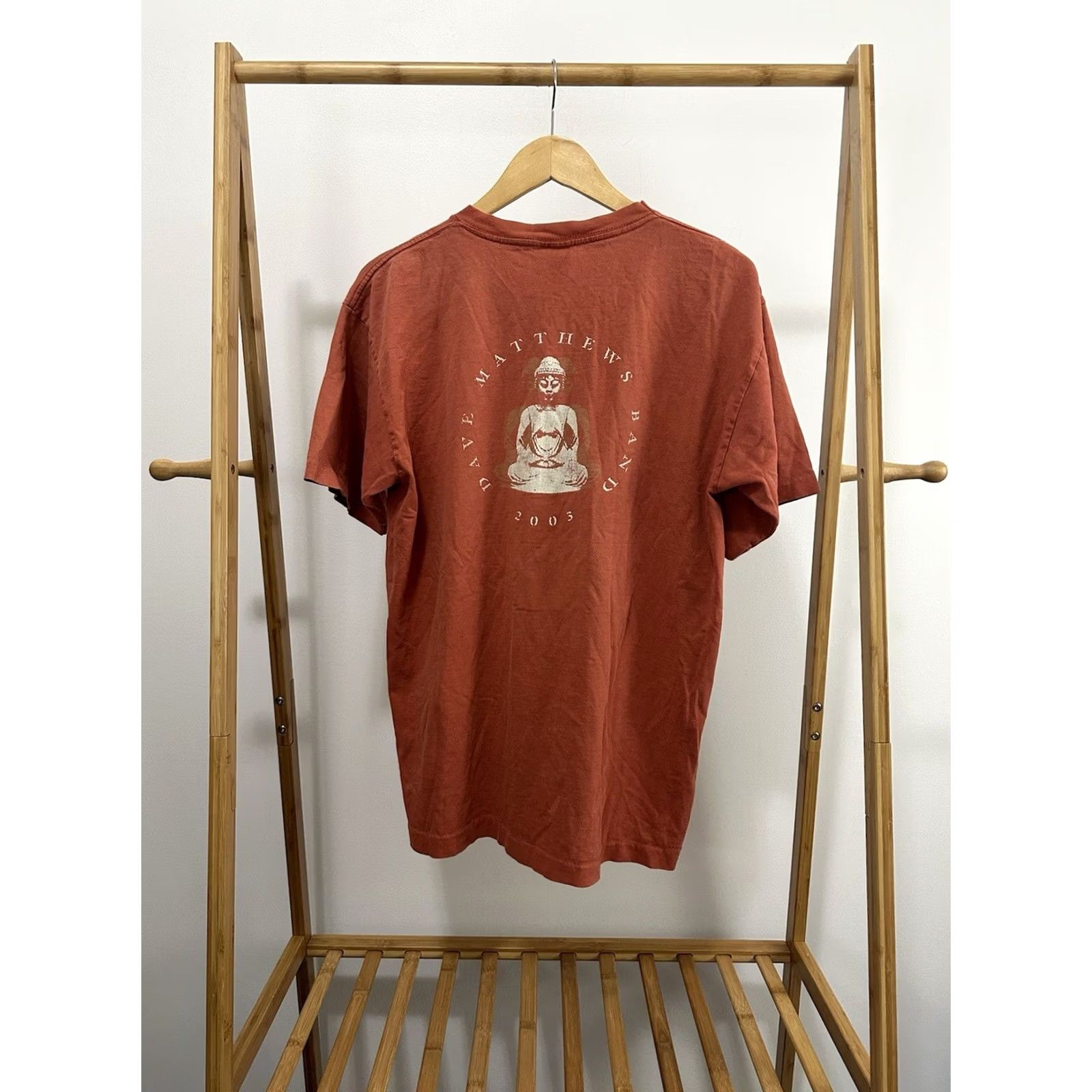 Vintage VINTAGE Dave Matthews Band T-Shirt Buddha Siddhartha Single Stitch Size L Burnt Orange Mens Shirt Stitch 90s Theme Band Jam Jazz Folk Size US L / EU 52-54 / 3 - 2 Thumbnail