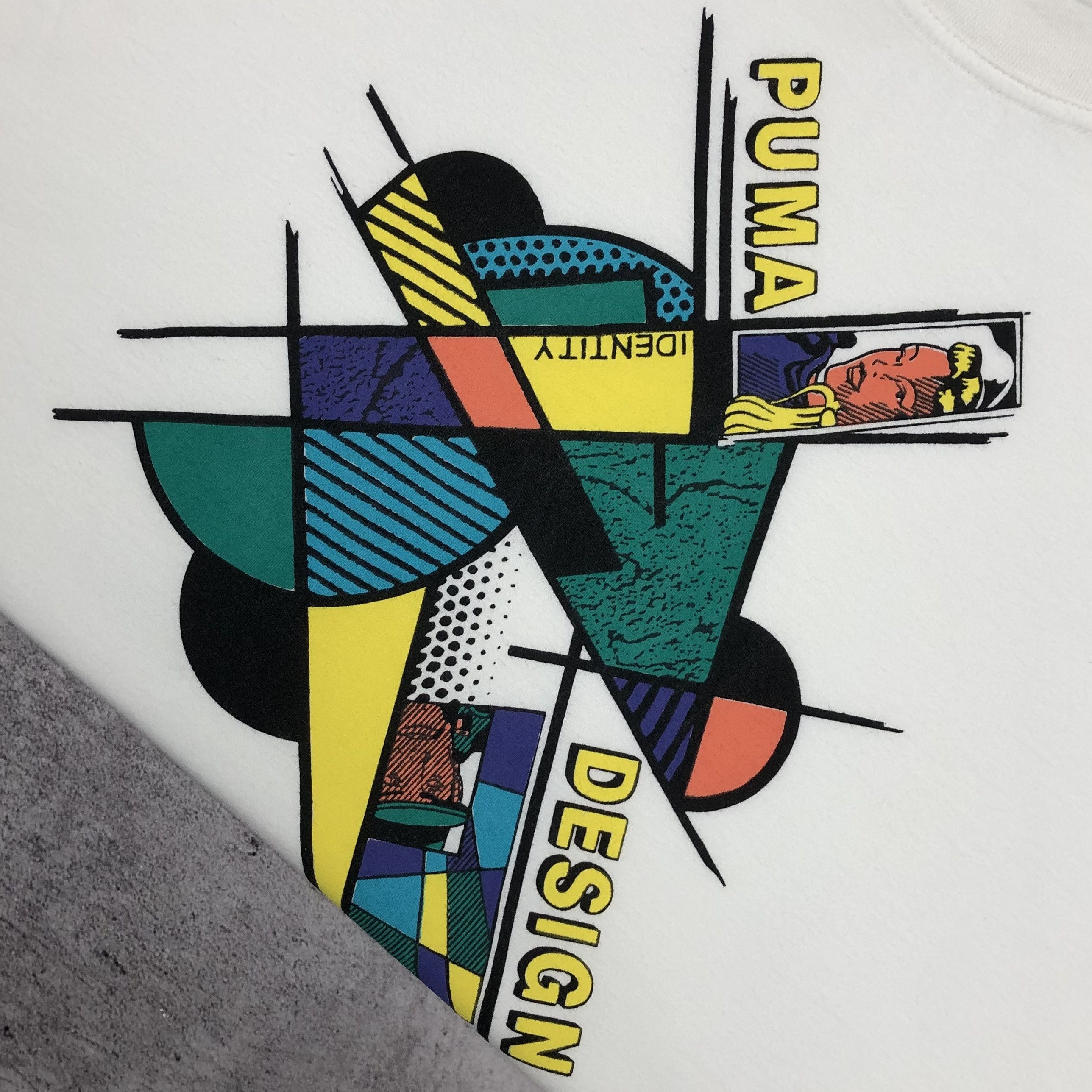 Puma Vintage 90s Puma Identity Design Abstract Art Tee Size US L / EU 52-54 / 3 - 4 Thumbnail