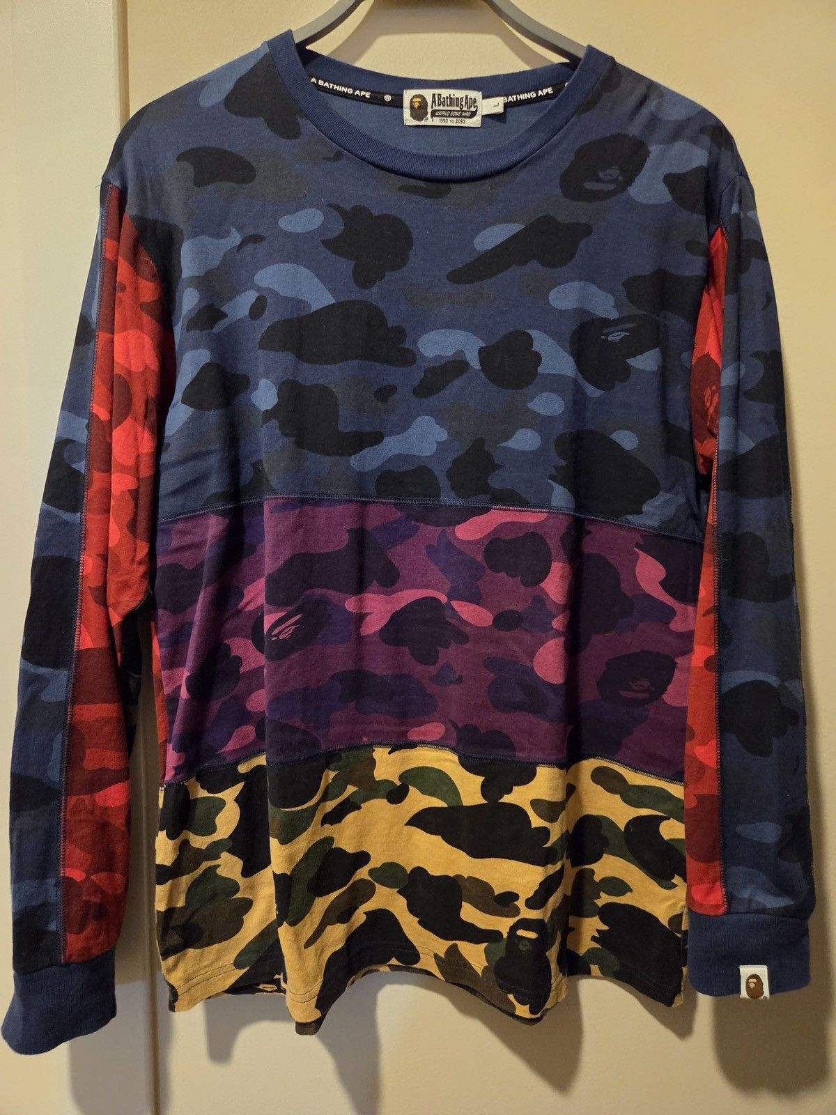 Bape BAPE Multi Camo Long Sleeve Shirt Size L Ape Head Logo Size US L / EU 52-54 / 3 - 1 Thumbnail
