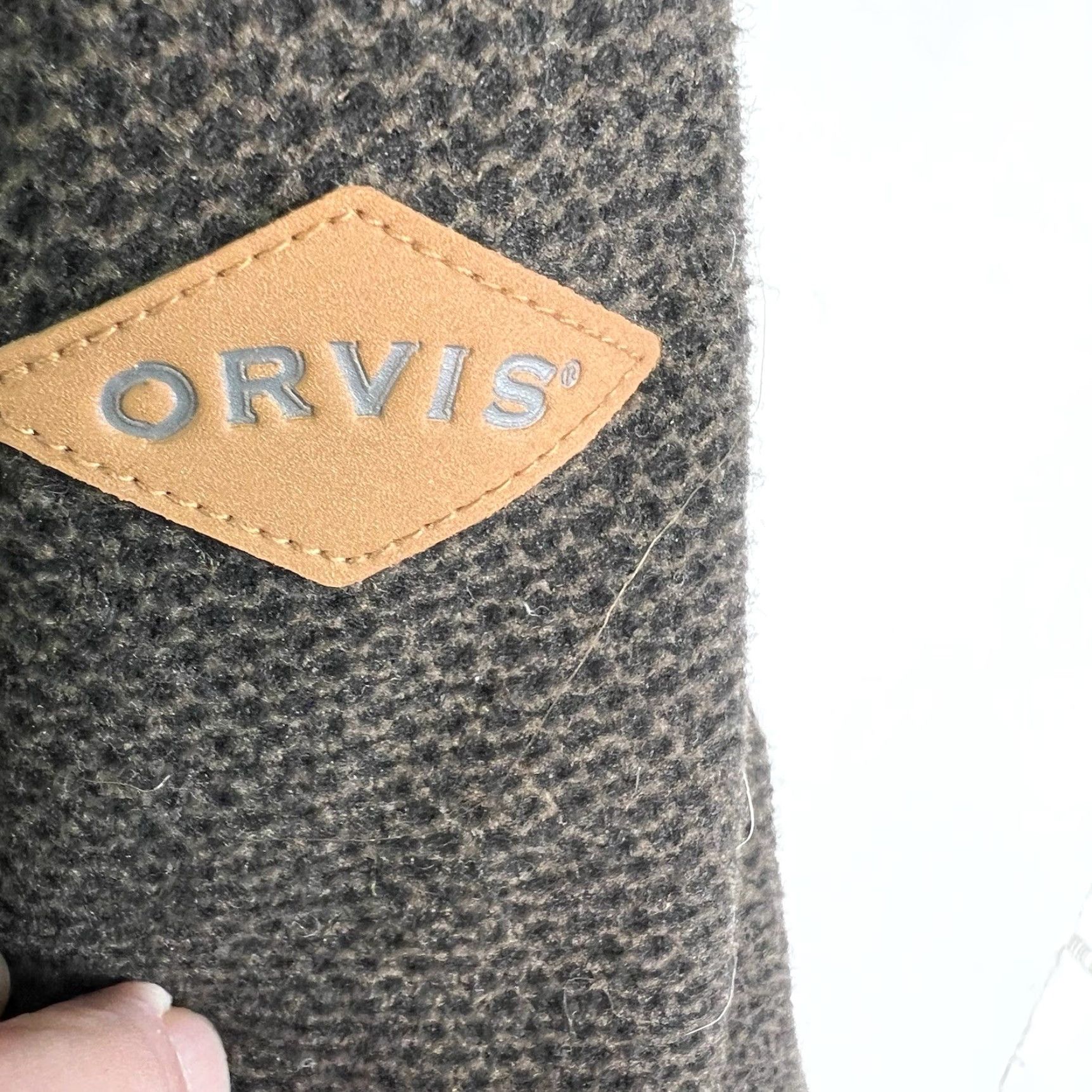 Orvis Orvis 1/4 Zip Pullover Sherpa Lined Sweatshirt Mens 2XL Brown Knit Polyester Logo Zipper Fisherman Running/Outdoor Theme Size US XXL / EU 58 / 5 - 4 Thumbnail