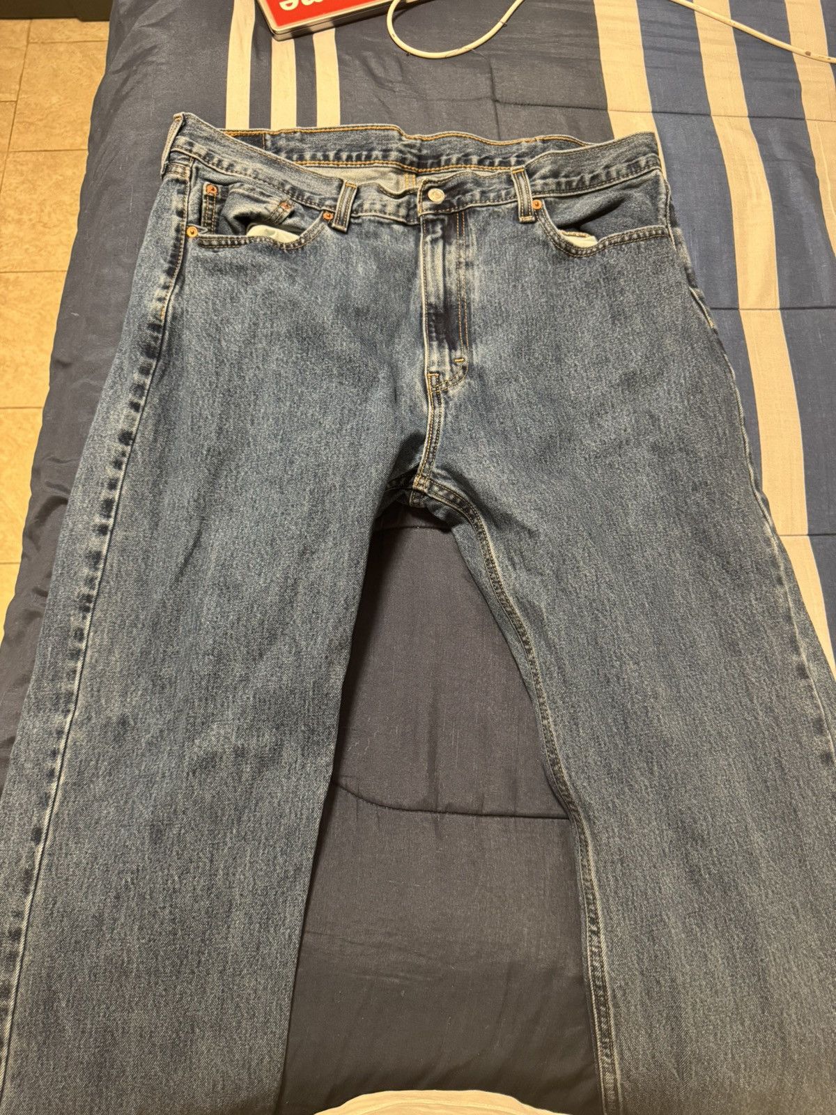 Levi's Levis 505 Regular Fit Men’s Jeans 40x29 Size US 40 / EU 56 - 1 Thumbnail