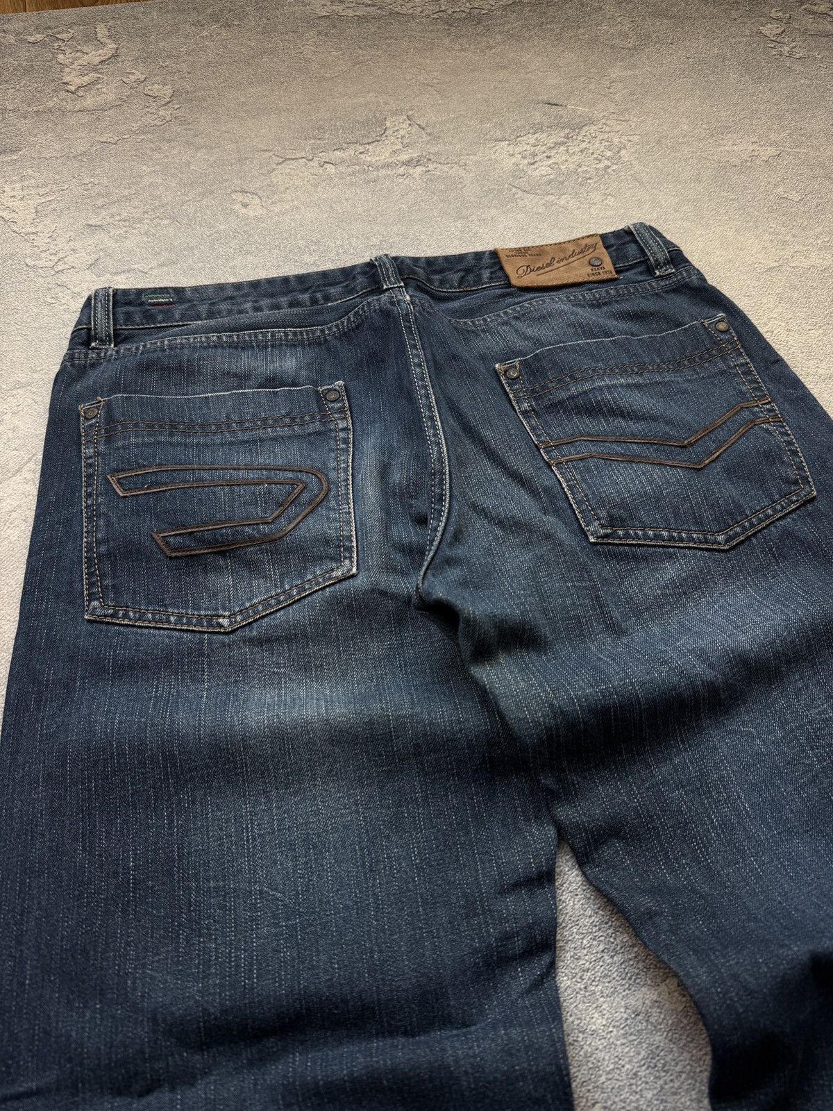 Diesel Y2K Vintage Diesel Jeans Big D Logo Distressed Baggy japan Size US 34 / EU 50 - 3 Thumbnail