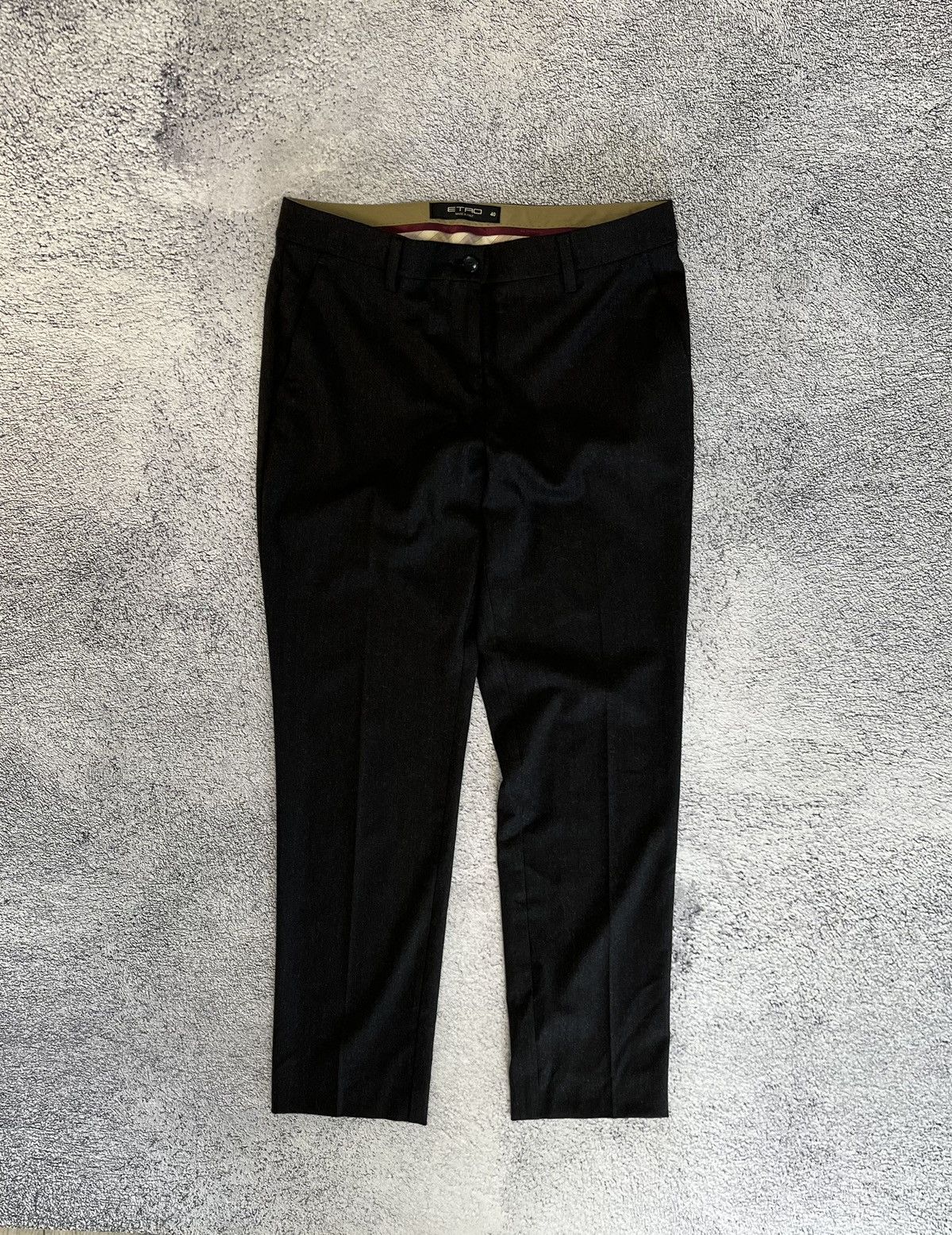 Etro Etro Womens Pants Trousers Classic Wool Viscose Size 40 Size 27" / US 4 / IT 40 - 1 Thumbnail