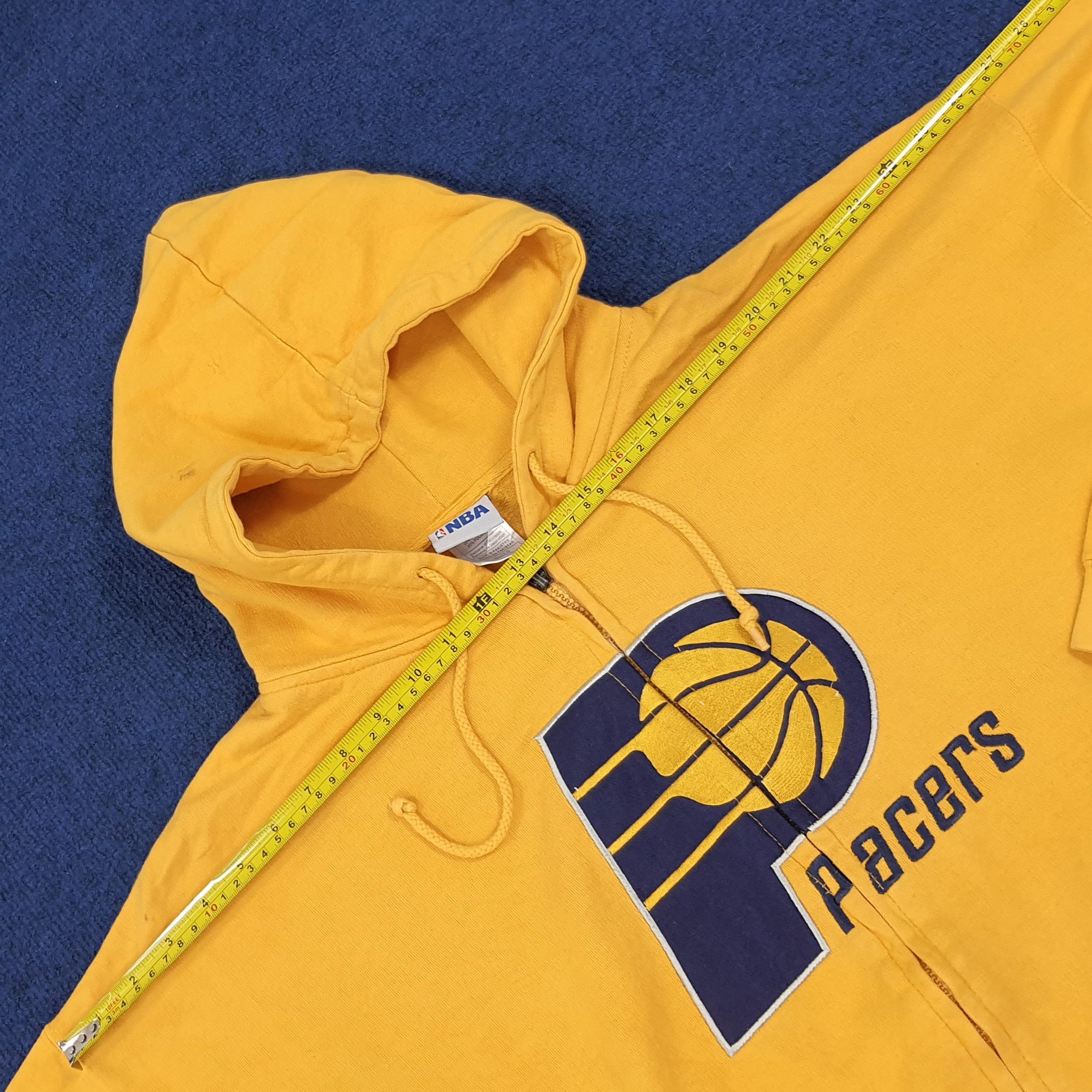 NBA × Vintage Vintage NBA Pacers Basketball Team Zipper Hoodie Size US XL / EU 56 / 4 - 8 Thumbnail