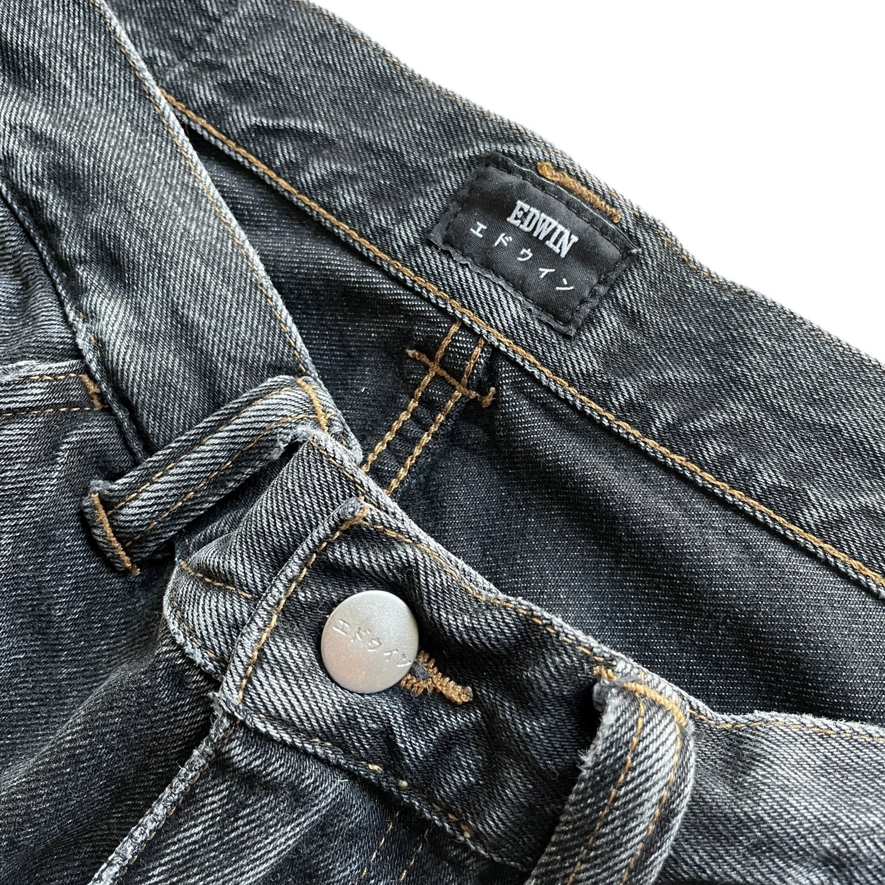 Edwin Straight leg Japanese brand washed denim jeans. Size US 30 / EU 46 - 2 Thumbnail