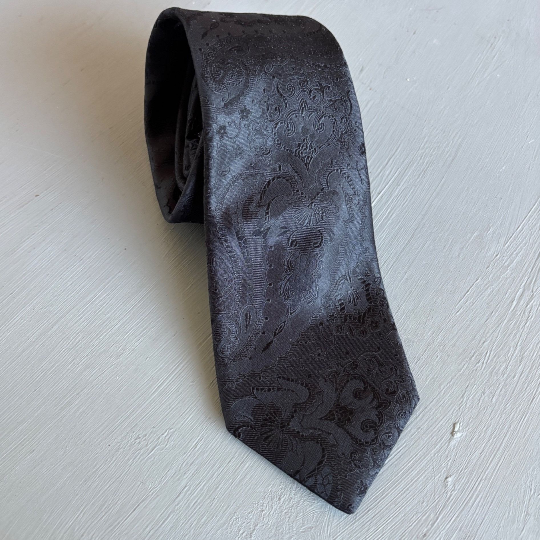 Michael Kors Vintage Michael Kors Tie Black Basketweave Silk Necktie Made Size ONE SIZE - 1 Thumbnail