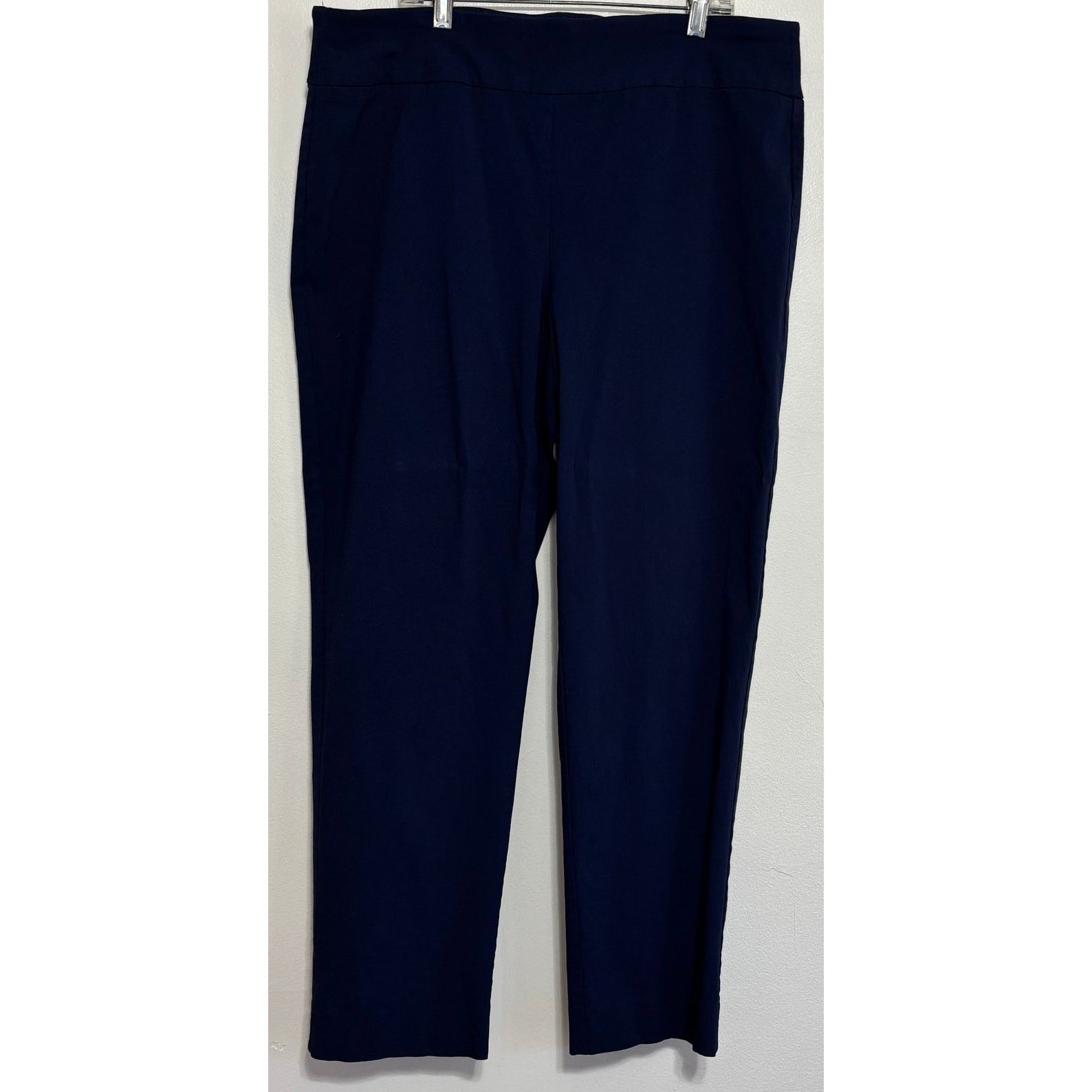 Other Crown & Ivy Navy Blue Elastic Waist Pull On Pants Size 16 Size 38" / US 16 / IT 52 - 1 Thumbnail
