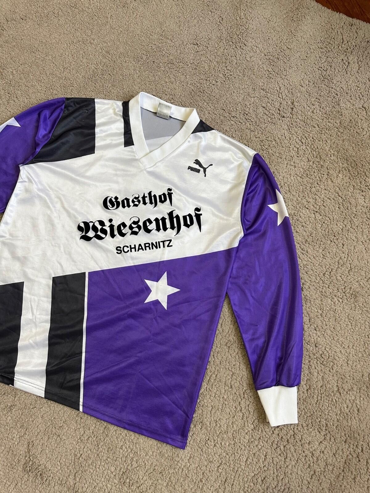 Puma 1990s PUMA TEMPLATE FOOTBAL SHIRT SOCCER JERSEY sz XL MEN #4 Size US XL / EU 56 / 4 - 4 Thumbnail