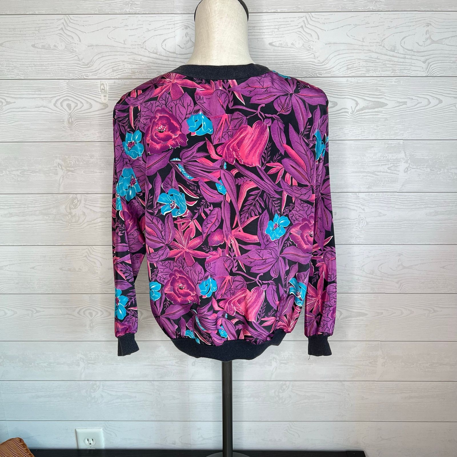 Other Vintage 80s Anata floral pullover top Size Medium Size M / US 6-8 / IT 42-44 - 3 Thumbnail
