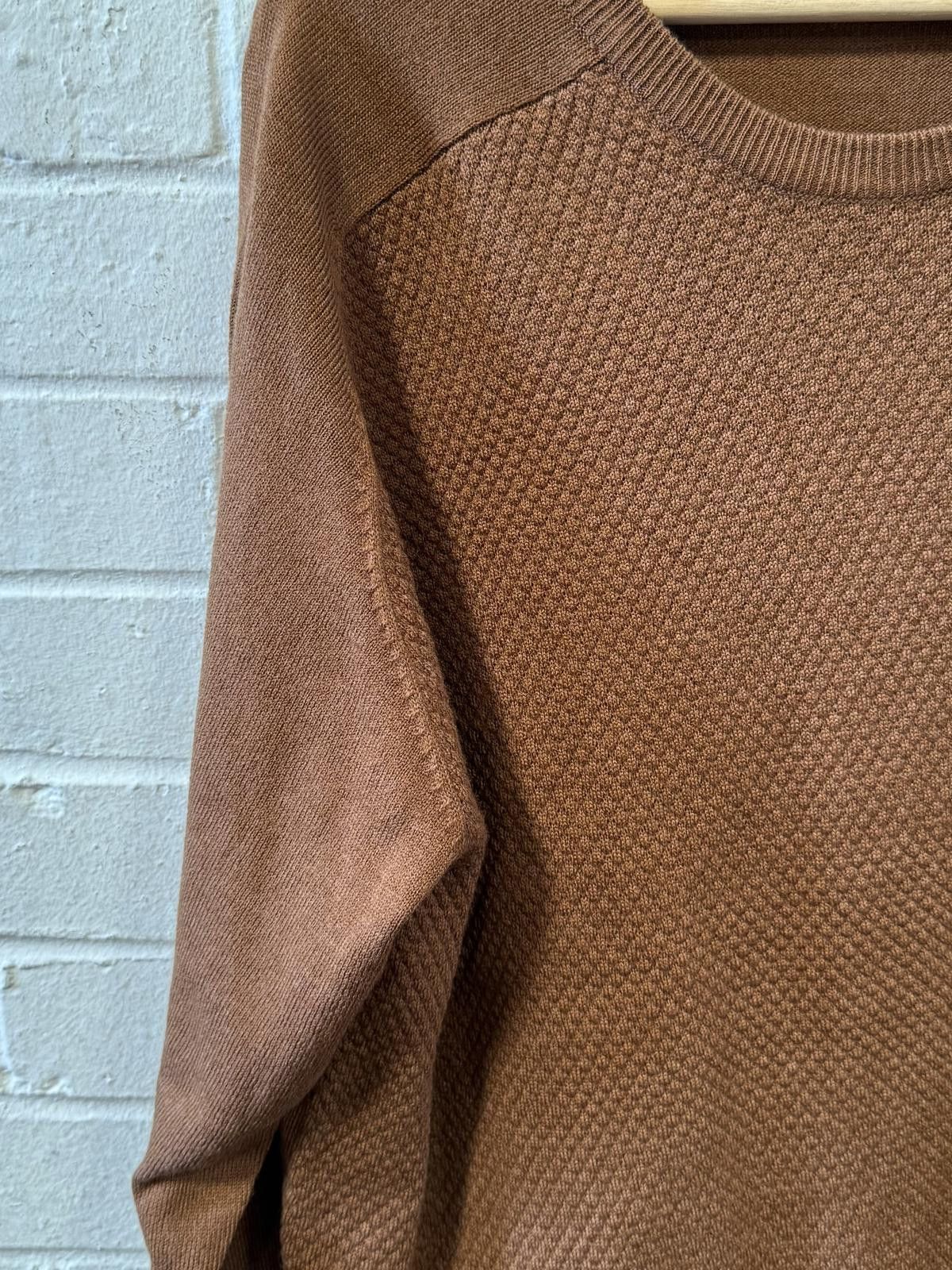George Men's Brown Crew Neck Sweater Size US L / EU 52-54 / 3 - 2 Thumbnail