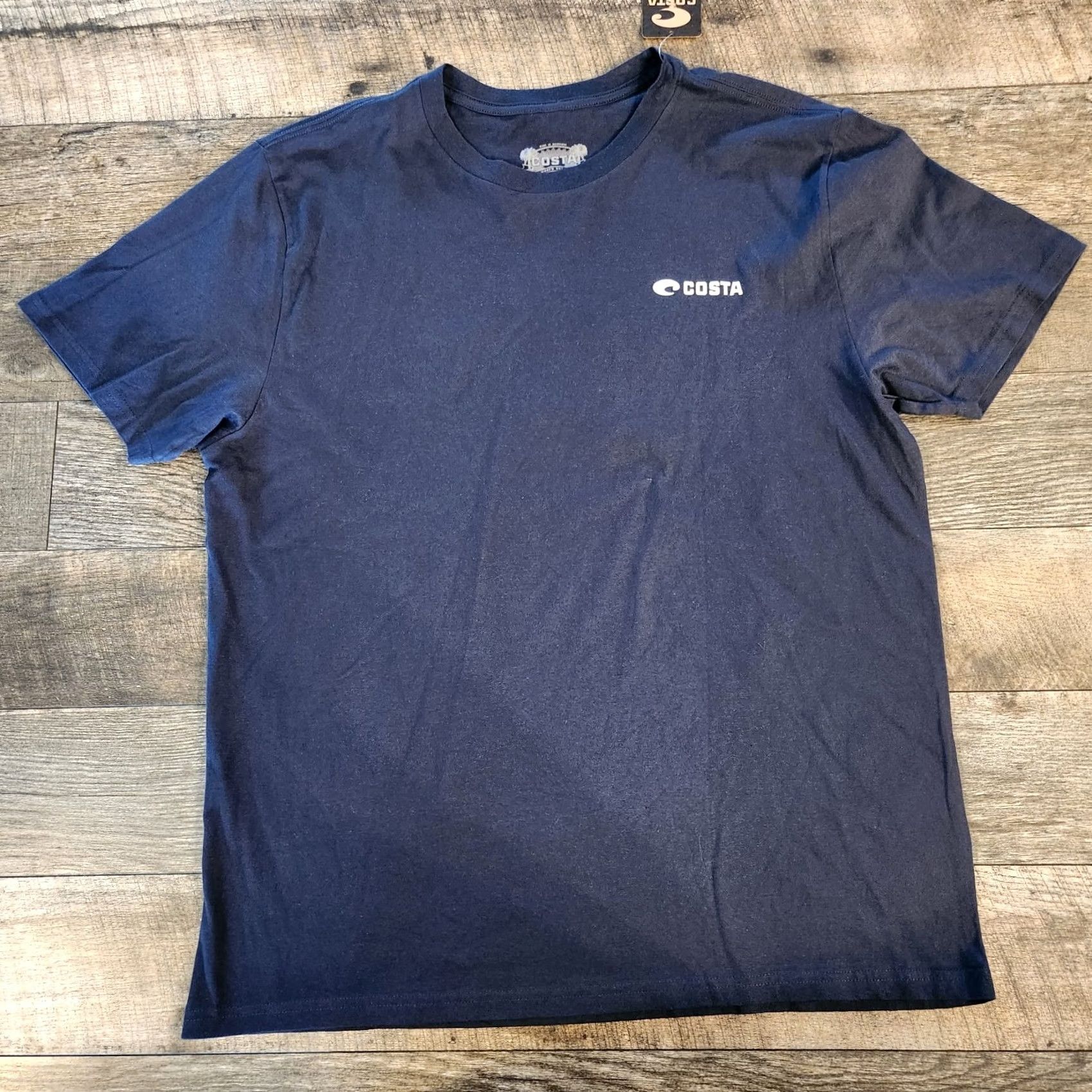 Vintage VINTAGE Costa Del Mar T Shirt Tee Mens XL Navy Blue Classic Logo Double Sided New Size US XL / EU 56 / 4 - 3 Thumbnail
