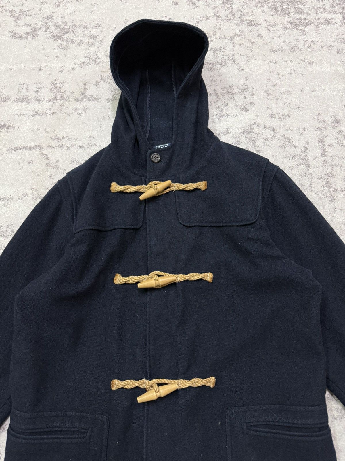 Polo Ralph Lauren Vintage Polo Ralph Lauren Duffle Parka Wool Jacket Hoodie Size S / US 4 / IT 40 - 6 Thumbnail