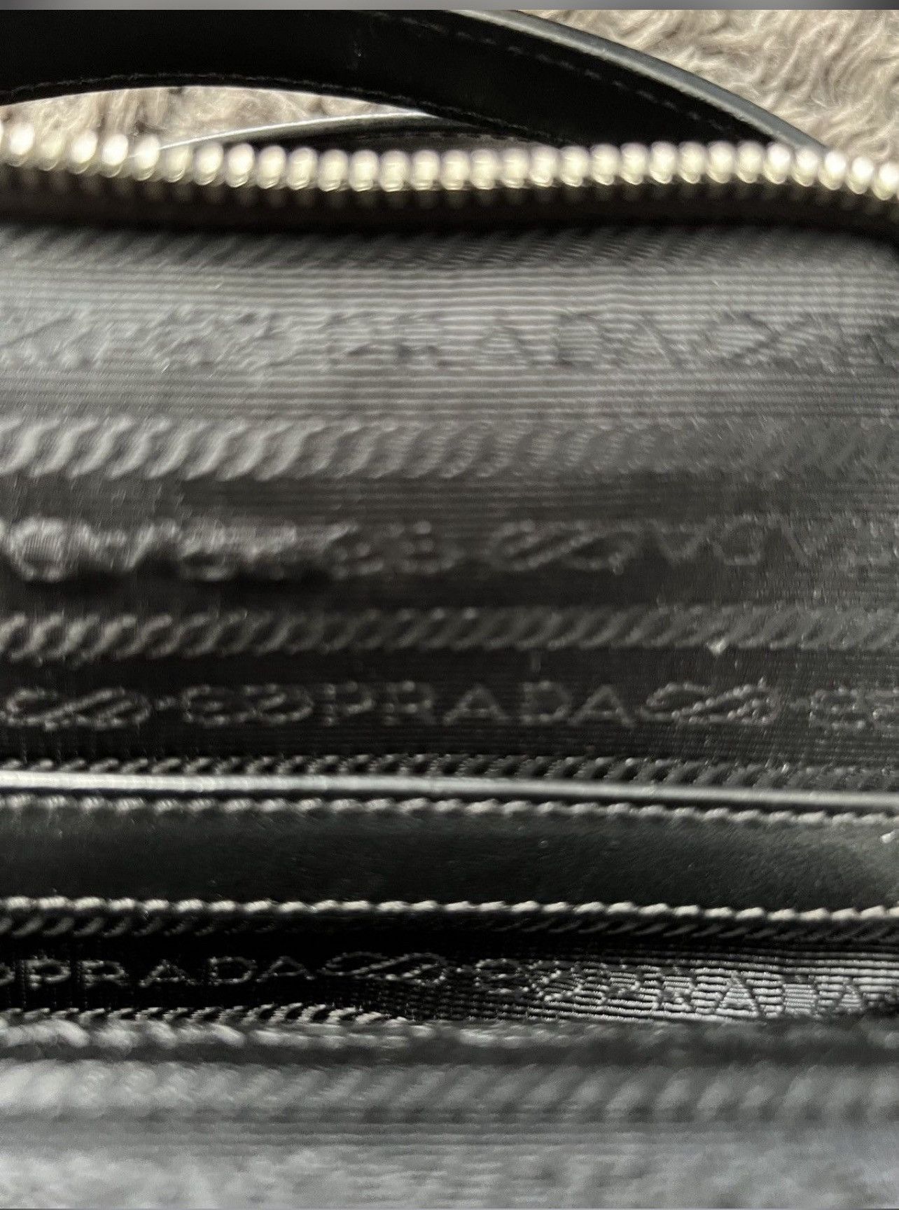 Prada Prada Black Logo Saffano Leather Cross Body Bag Size ONE SIZE - 13 Thumbnail