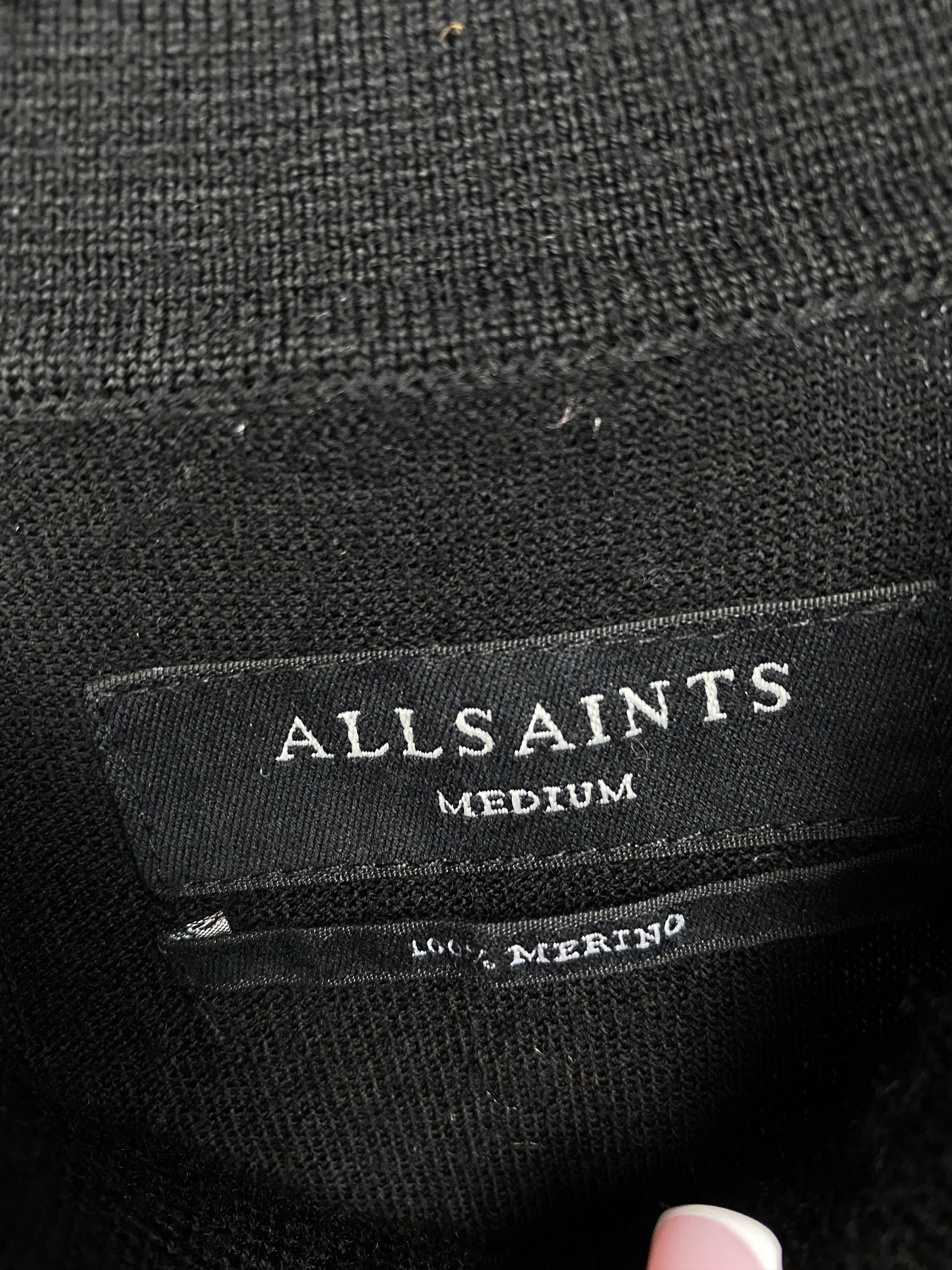 Allsaints Allsaints Vintage Mens Mode Merino Wool Polo Shirt Size US M / EU 48-50 / 2 - 4 Thumbnail