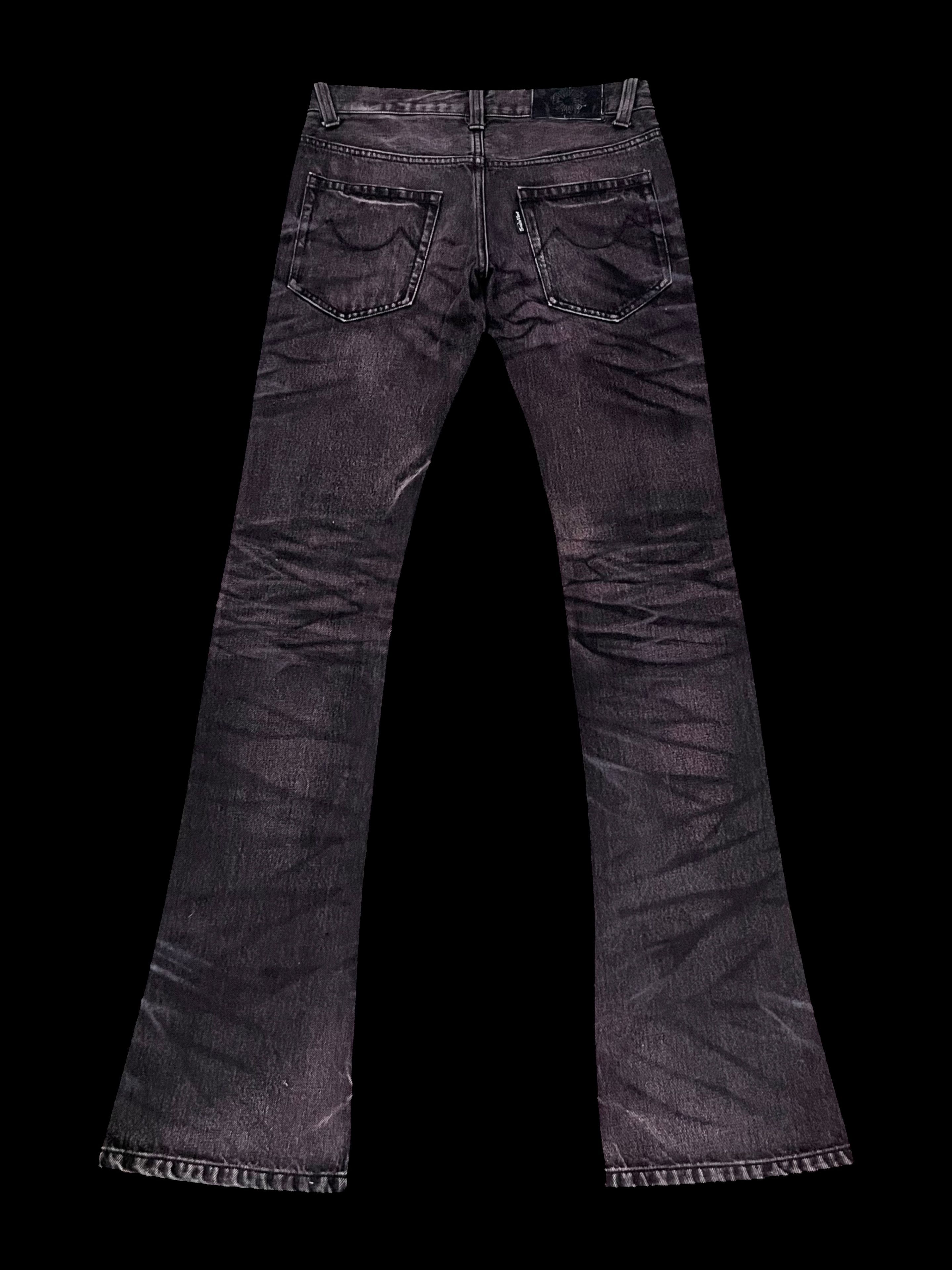 Tornado Mart Vintage Tornado Mart Clawmark tiger Flare Denim (W27) Size US 27 - 4 Thumbnail