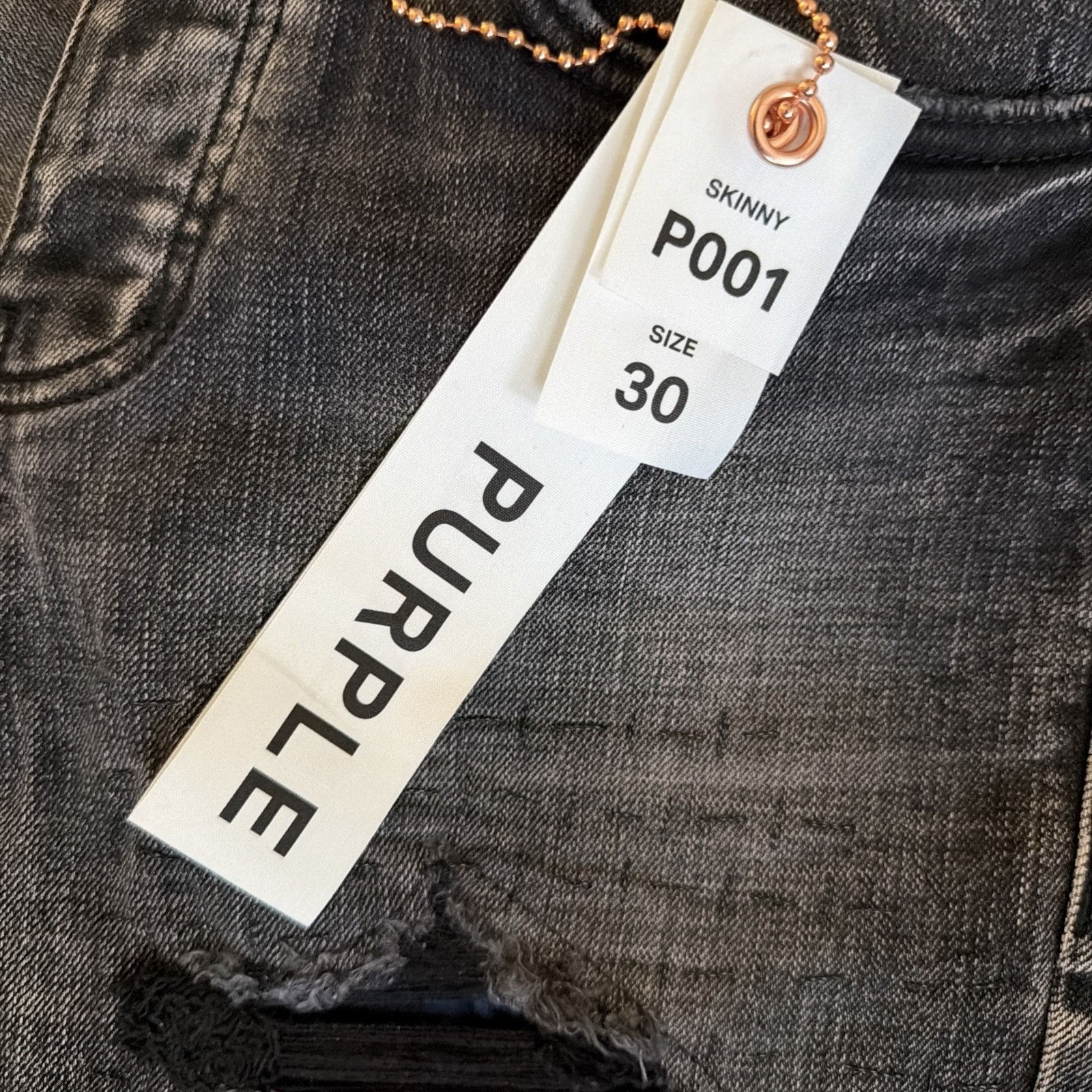 Purple Brand Purple Brand Jeans Men Skinny Black P001 Size 30/32 Size US 30 / EU 46 - 7 Thumbnail