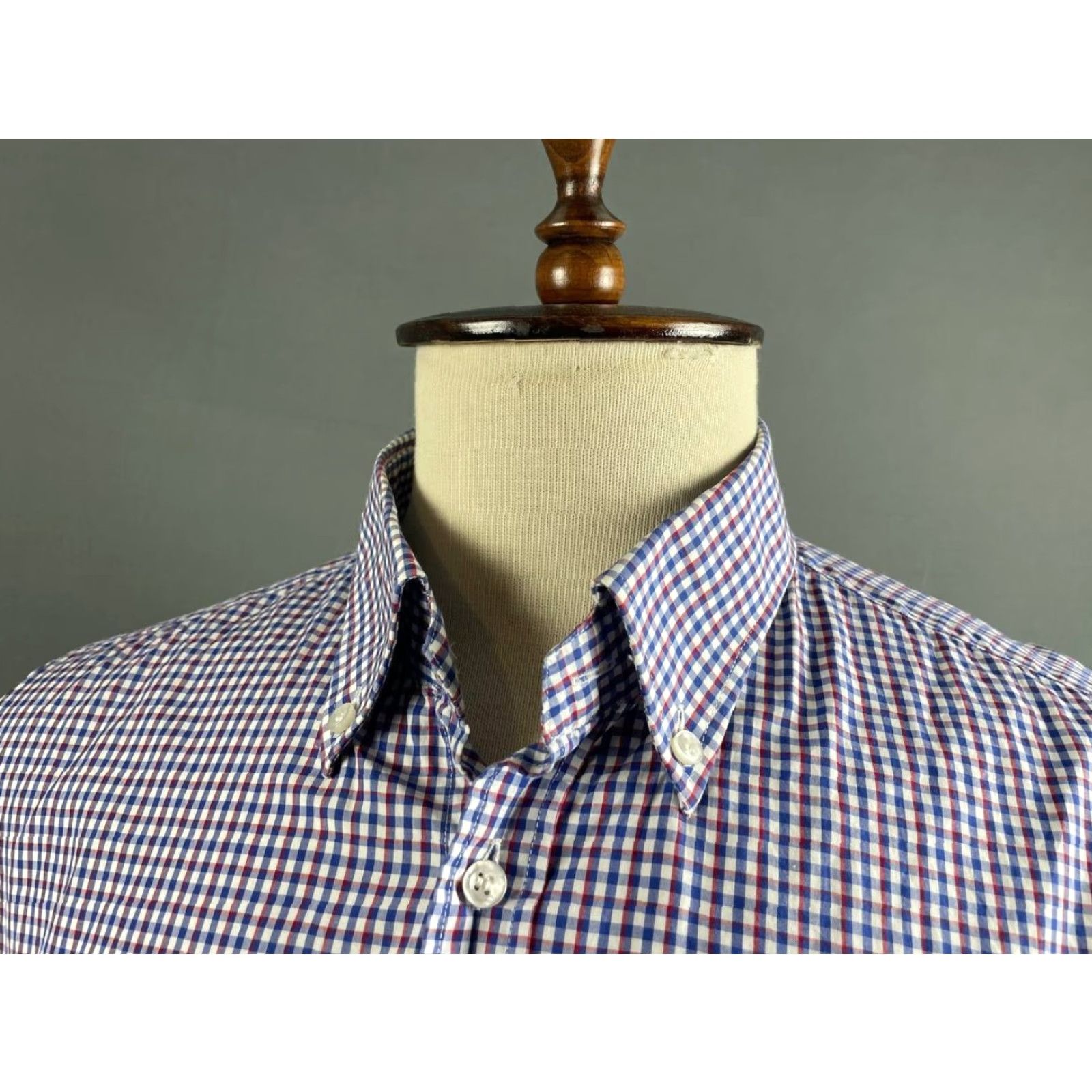 Paul & Shark Paul & Shark Mens Button-Down Shirt Size 44 Multicolor Gingham Check Long Sleeve Size US XXL / EU 58 / 5 - 4 Thumbnail