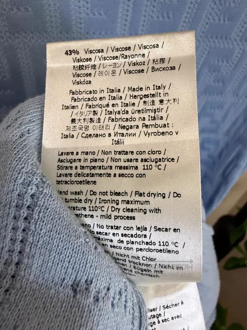 Fendi Fendi Blue Monogram Print Dress Size XXS / US 00 / IT 34 - 6 Thumbnail