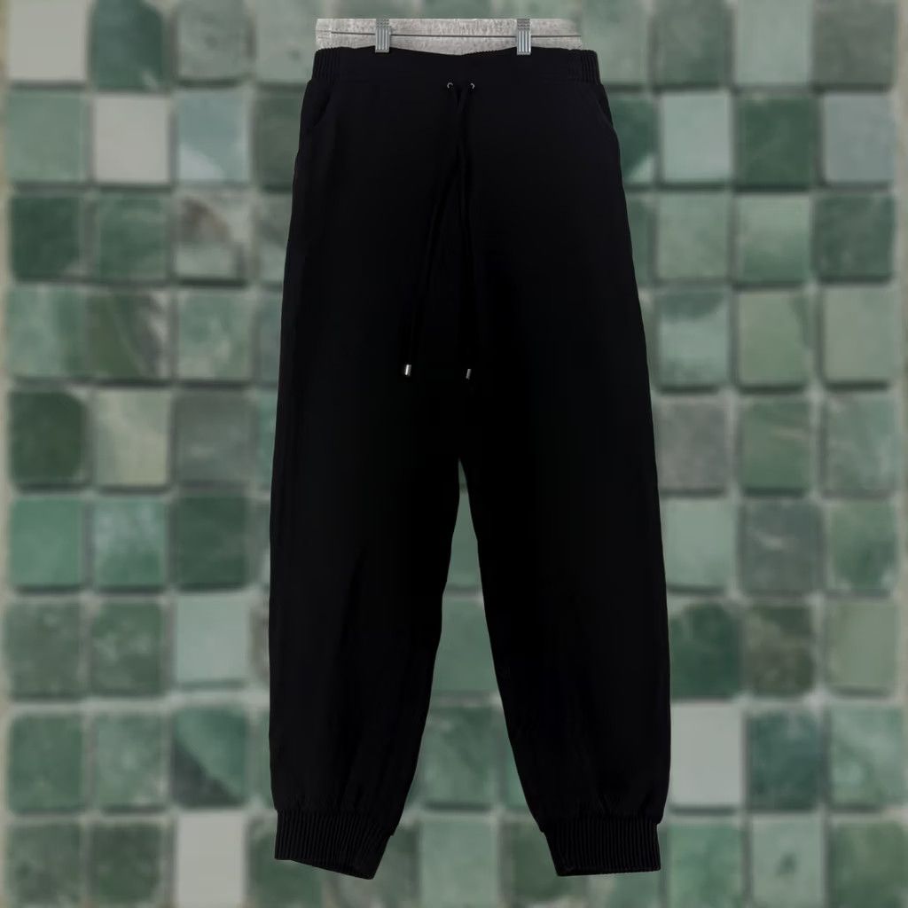 Ted Baker TED BAKER Jogger Pants Women Small Black Drawstring Elastic Waist Casual Lounge Size 28" / US 6 / IT 42 - 1 Thumbnail