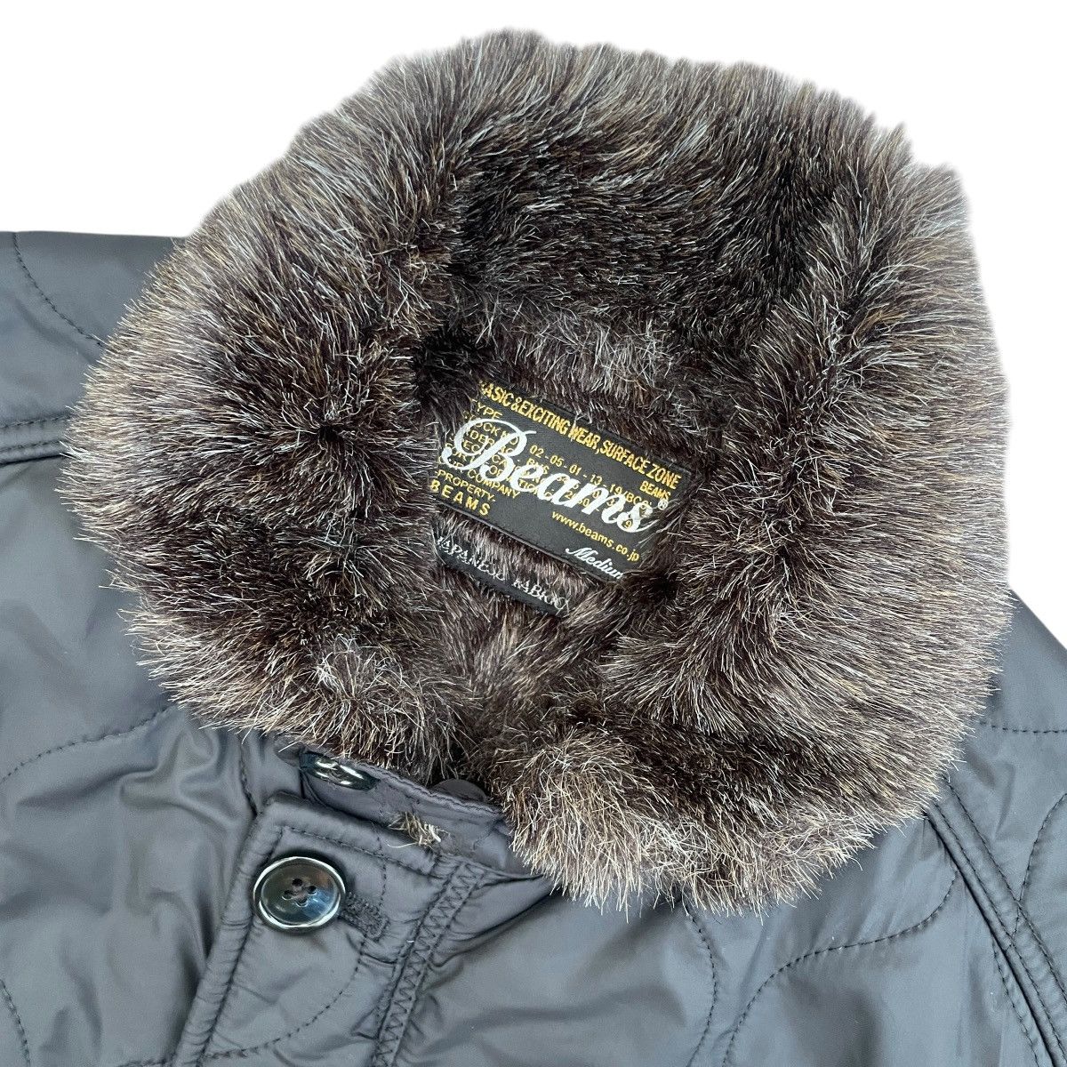 Beams Plus × If Six Was Nine × Japanese Brand Beams Quilted Faux Fur Deck Bomber Jacket Size US M / EU 48-50 / 2 - 4 Thumbnail