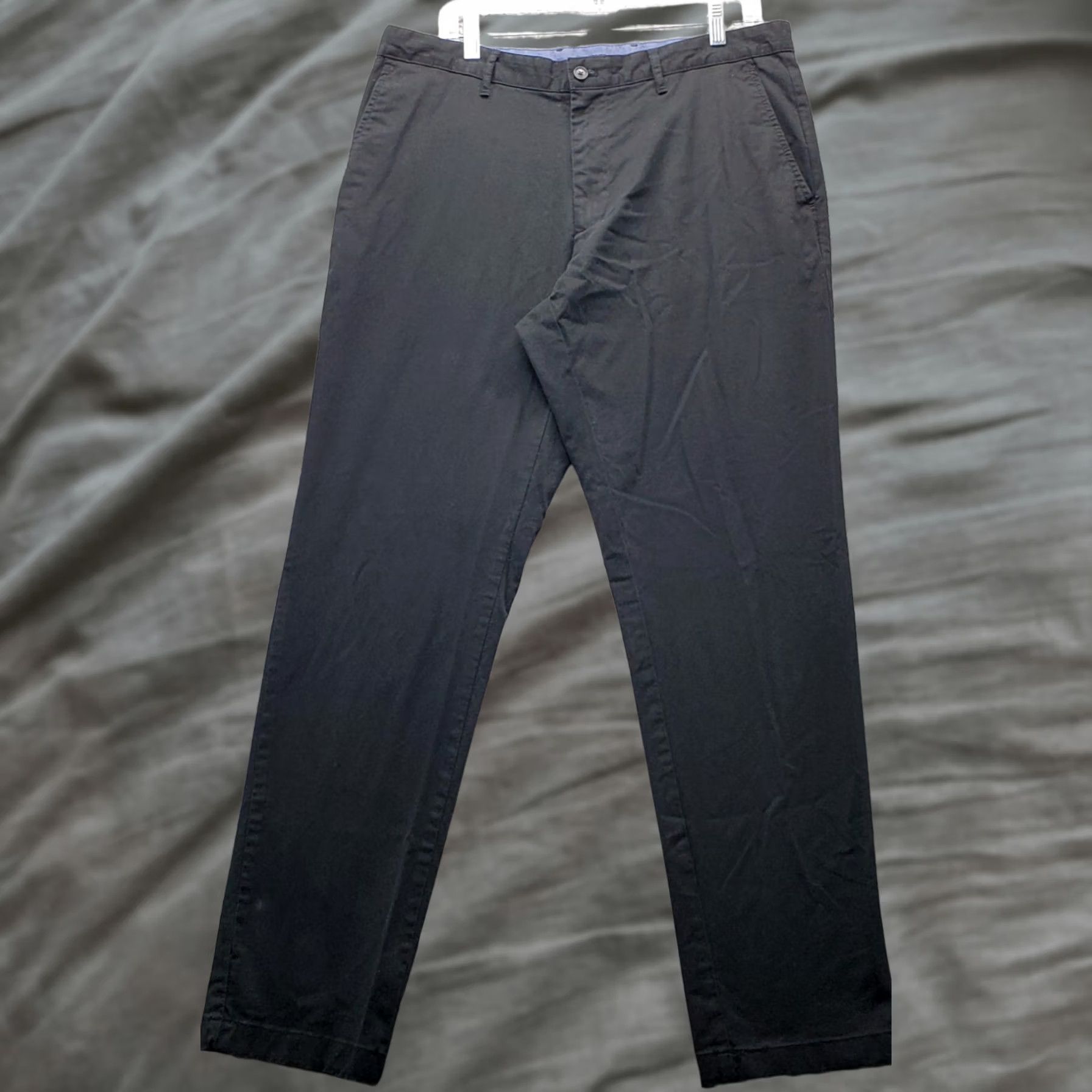 Michael Kors Michael Kors Chino Pants Mens 34/32 Black Cotton Slash Pocket Classic Fit Shirt? Size US 34 / EU 50 - 1 Thumbnail