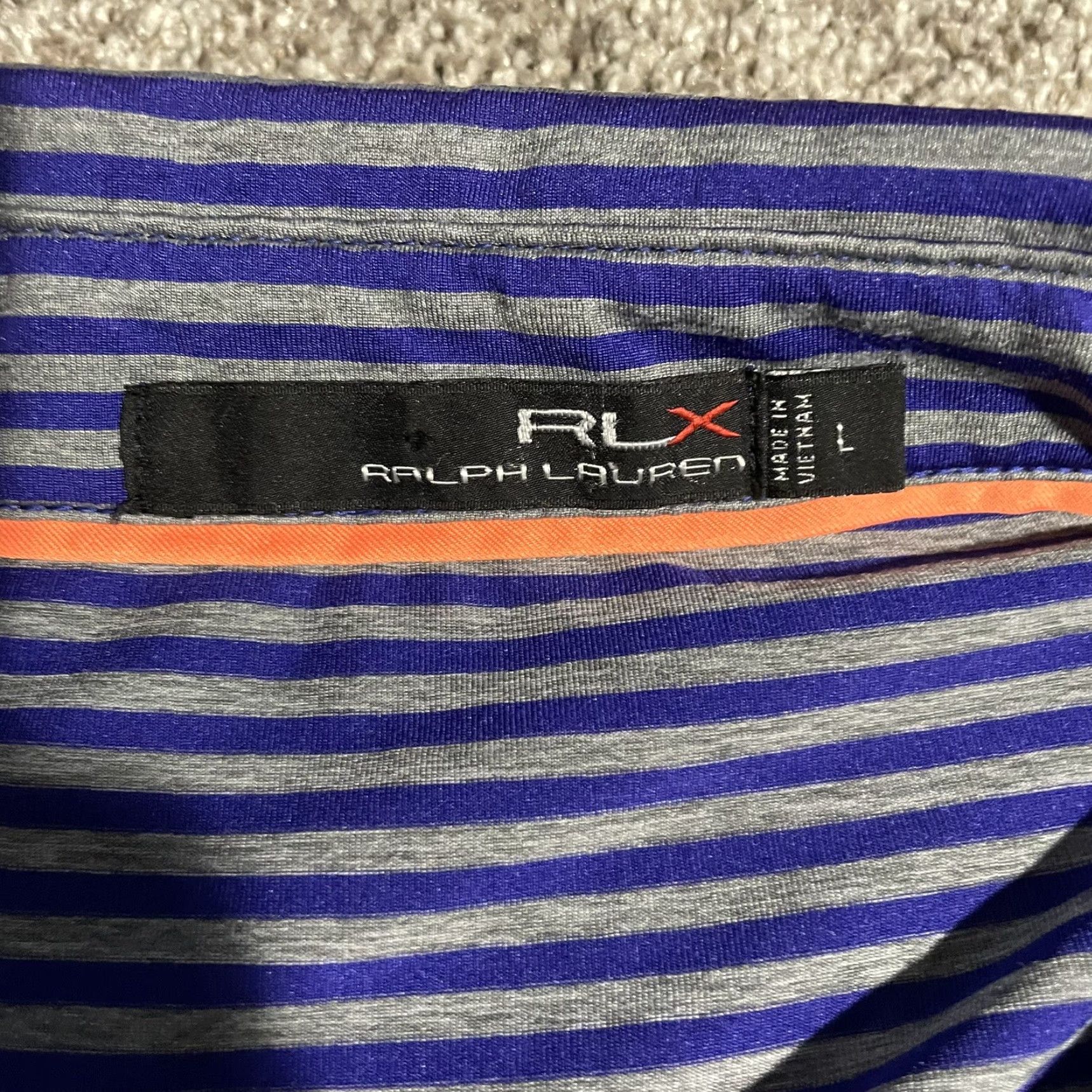 RLX Ralph Lauren **Ralph Lauren RLX Men's L Size Striped Polo** User: Ralph Lauren RLX Men's L Size Striped Polo Size US L / EU 52-54 / 3 - 4 Thumbnail