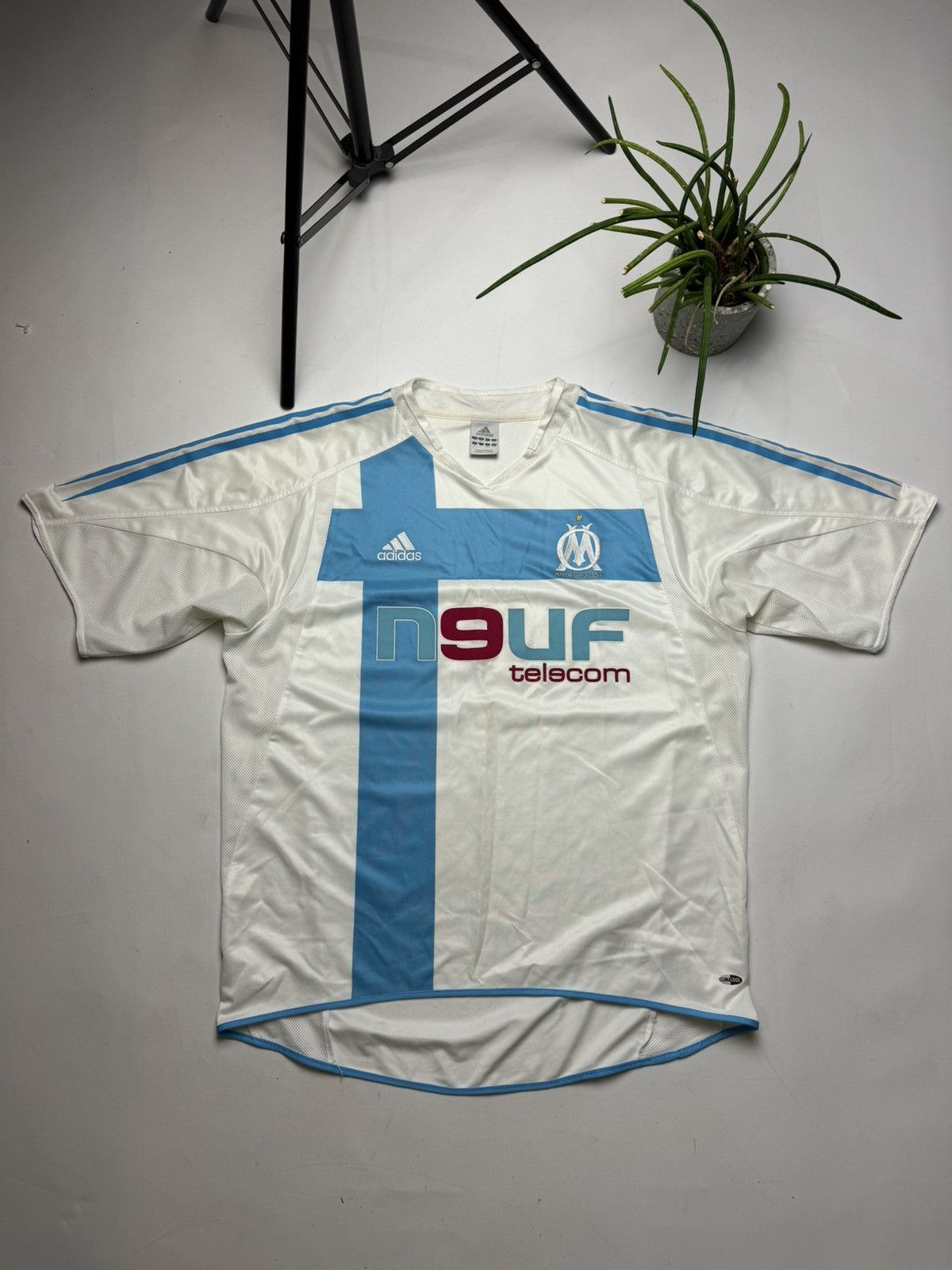 Adidas Rare vintage Adidas Olympique Marseille 2002 soccer jersey Size US L / EU 52-54 / 3 - 1 Thumbnail