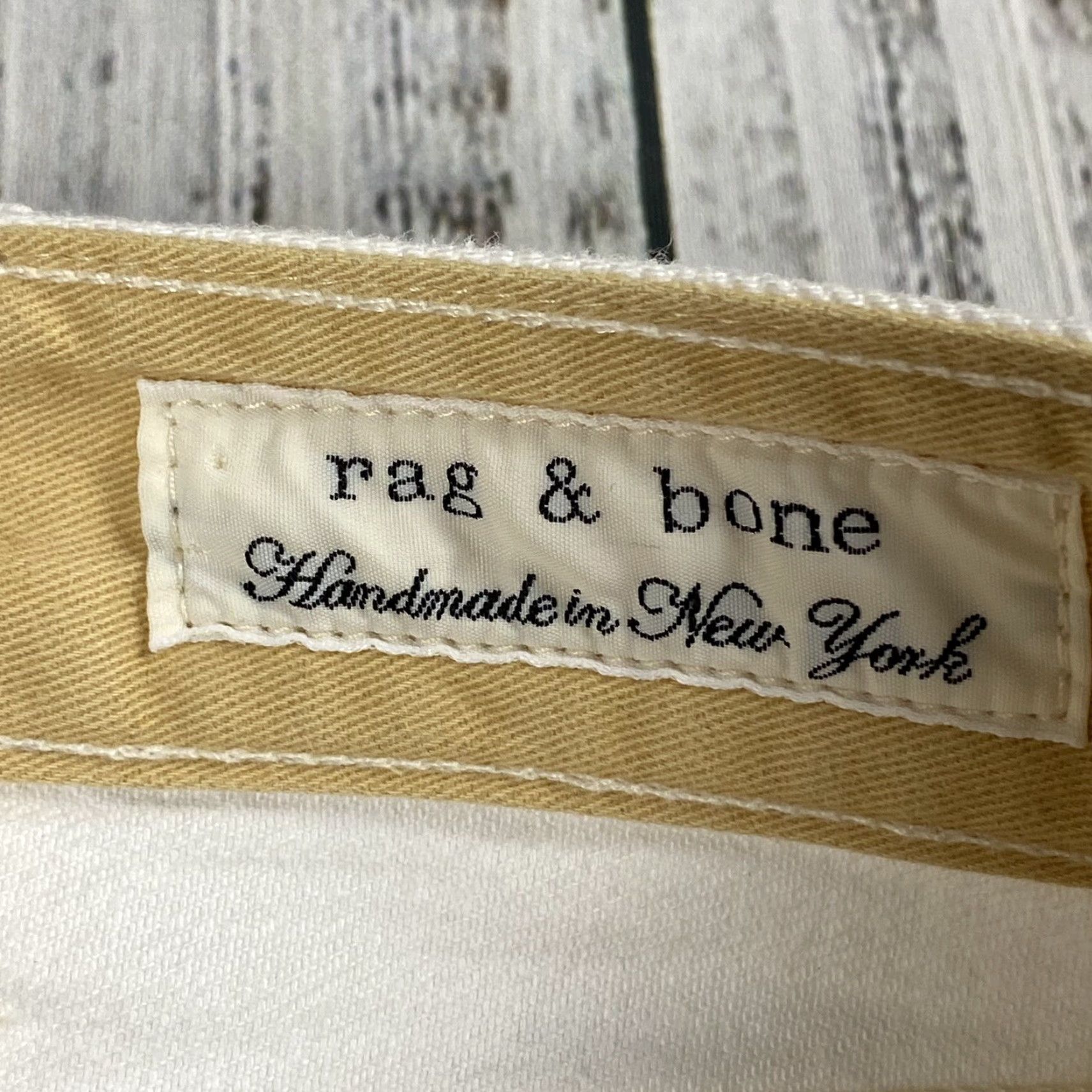Rag & Bone WOMENS rag & bone MADE IN NY USA WHITE BUTTON FLY STRAIGHT LEG DENIM JEANS SZ 30 Jeans Size 30" / US 8 / IT 44 - 5 Thumbnail