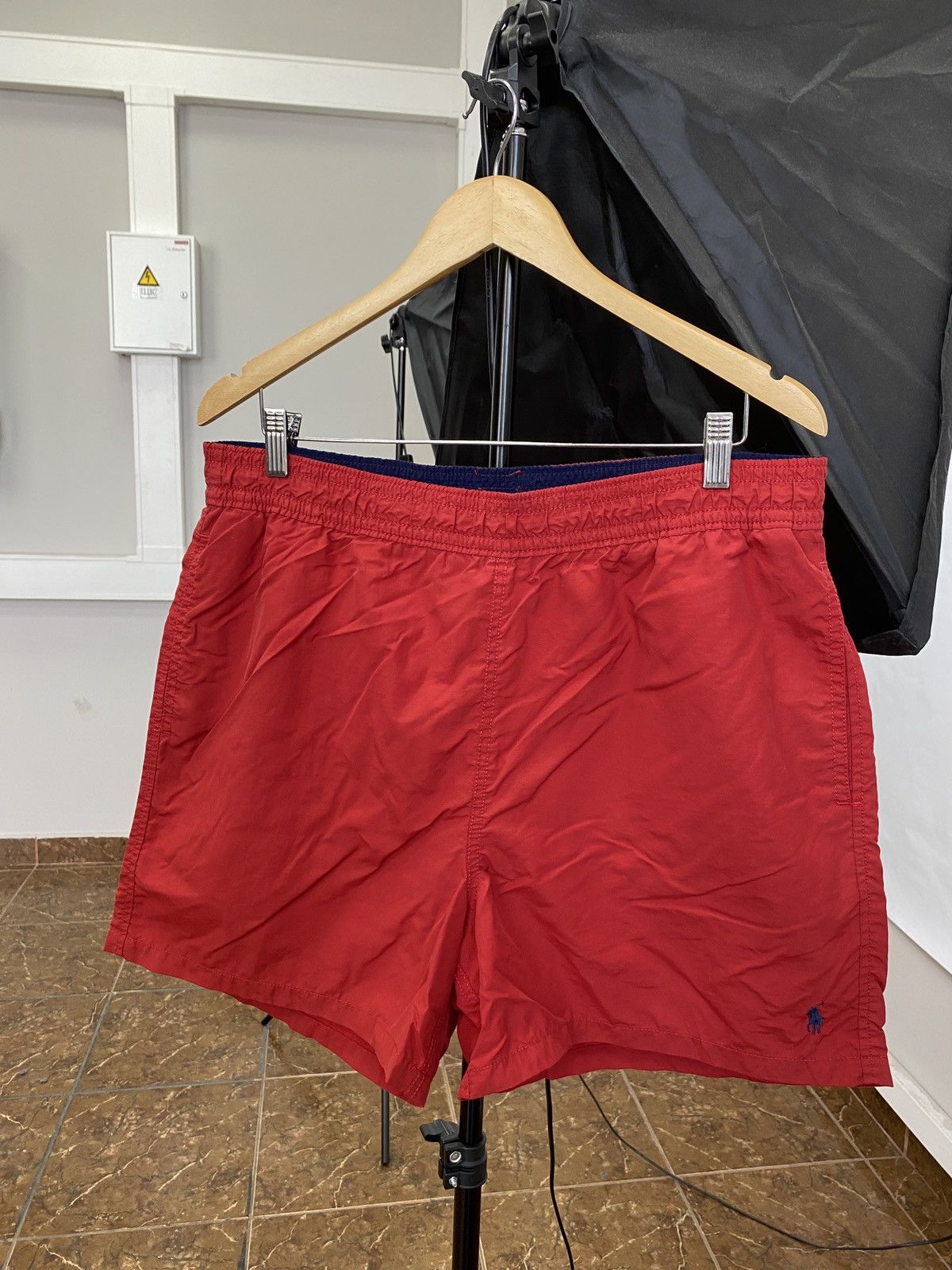 Polo Ralph Lauren 🇺🇸 Vintage 90s Polo Ralph Lauren Nylon shorts casual Y2K hype Size US 34 / EU 50 - 1 Thumbnail